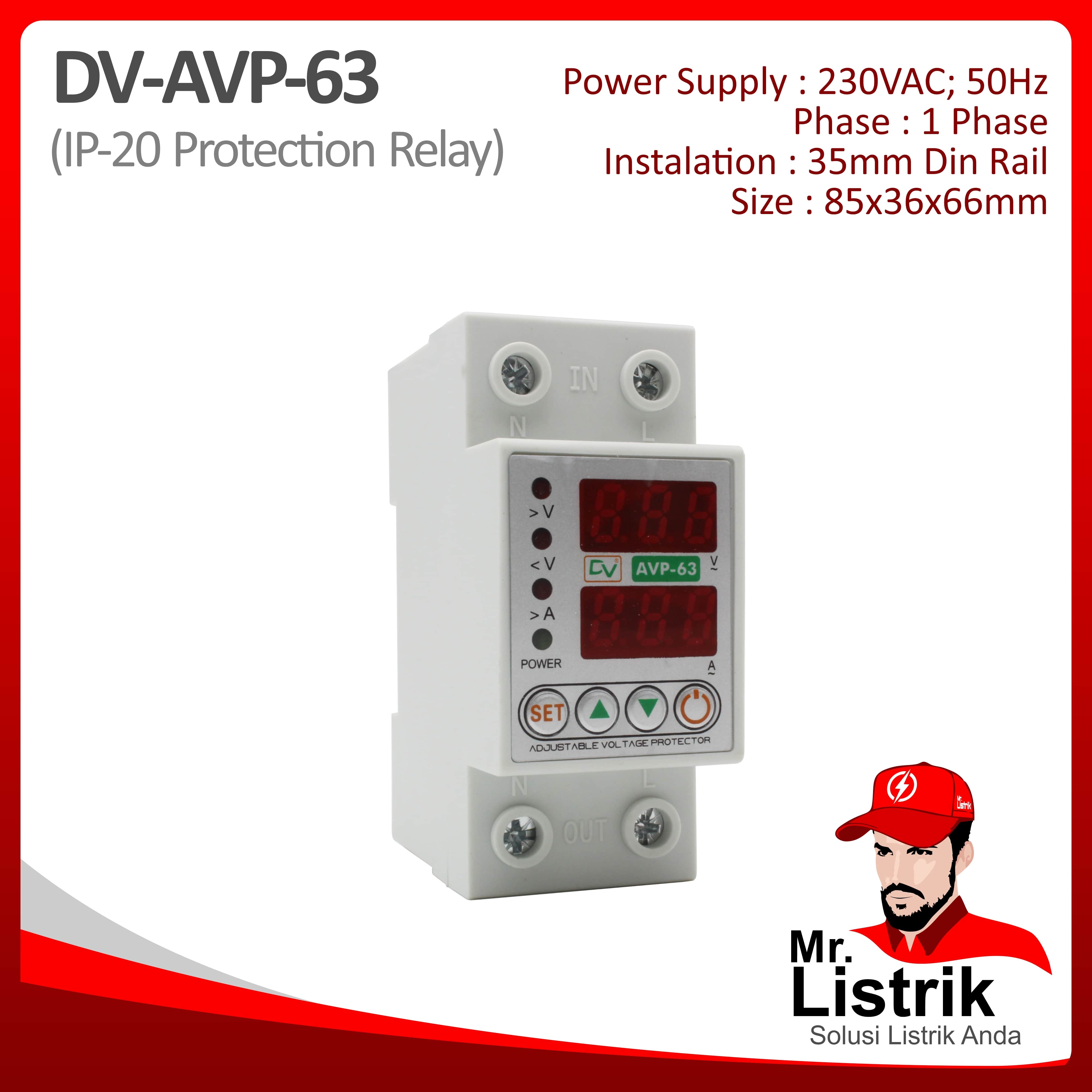 Protection Relay IP20 AVP-63