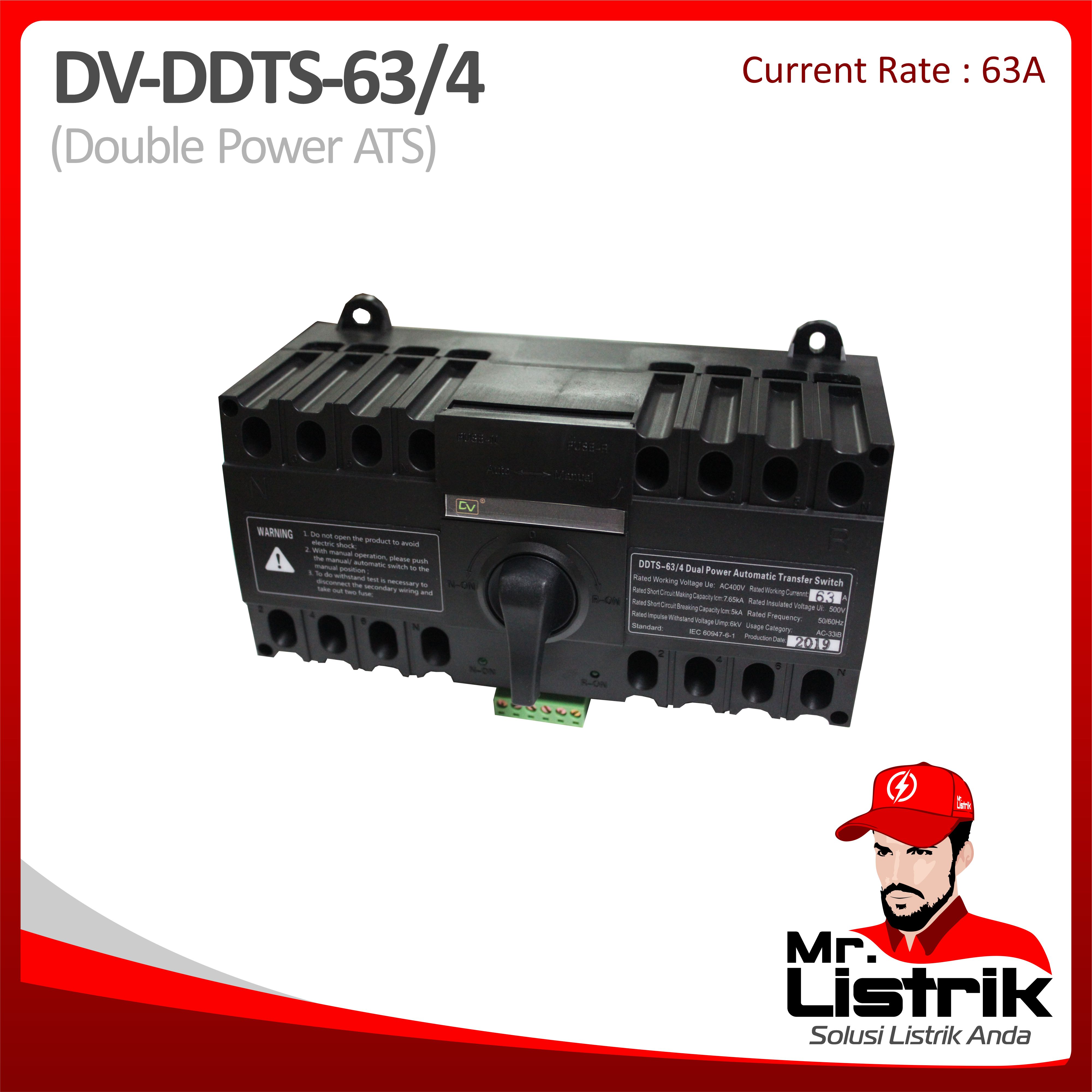 Double Power ATS 4P 63A DV DDTS 63/4