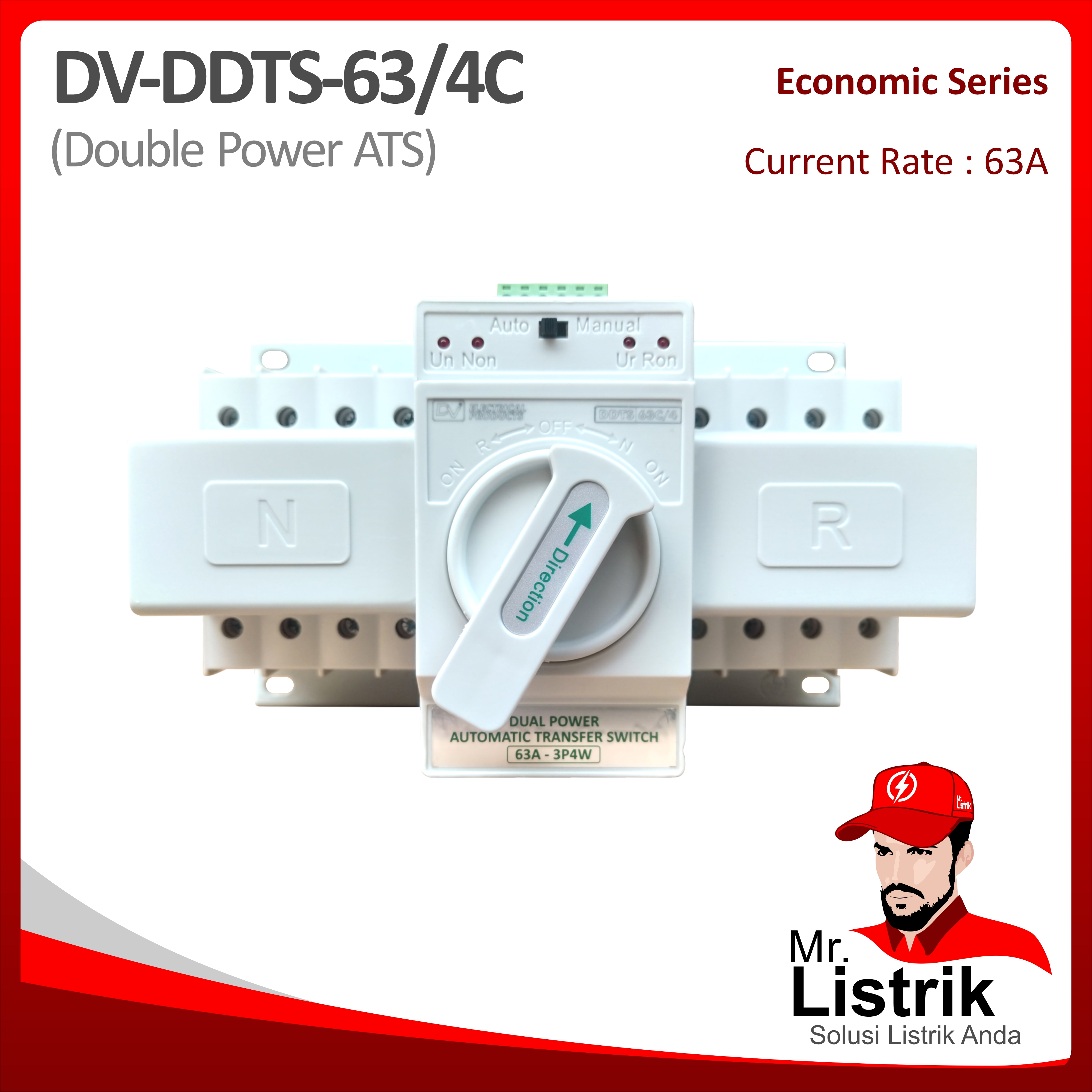 Eco Double Power ATS 4P 63A DV DDTS 63C/4