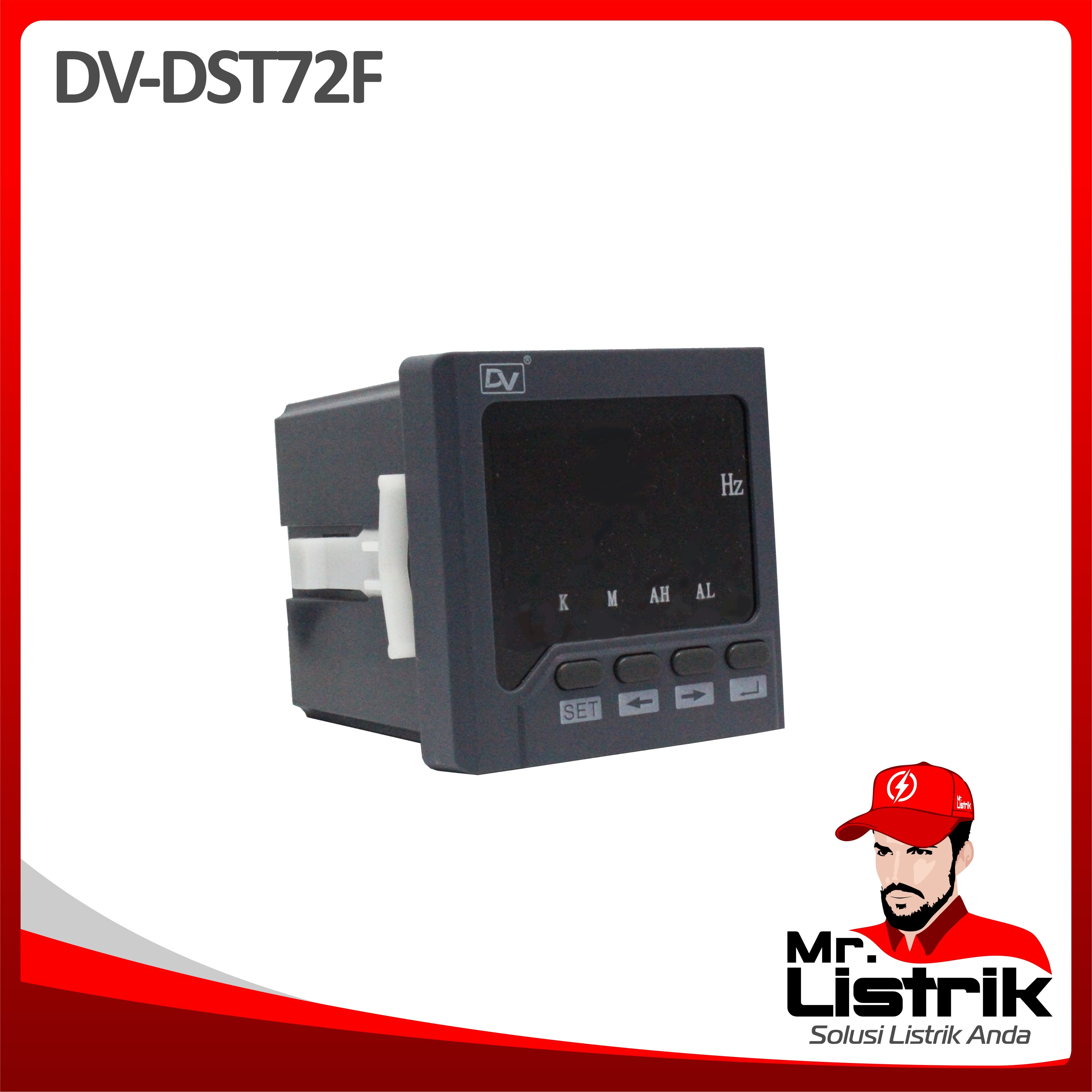 Frequency Meter Digital 1P LED Display 72x72 / DST72F