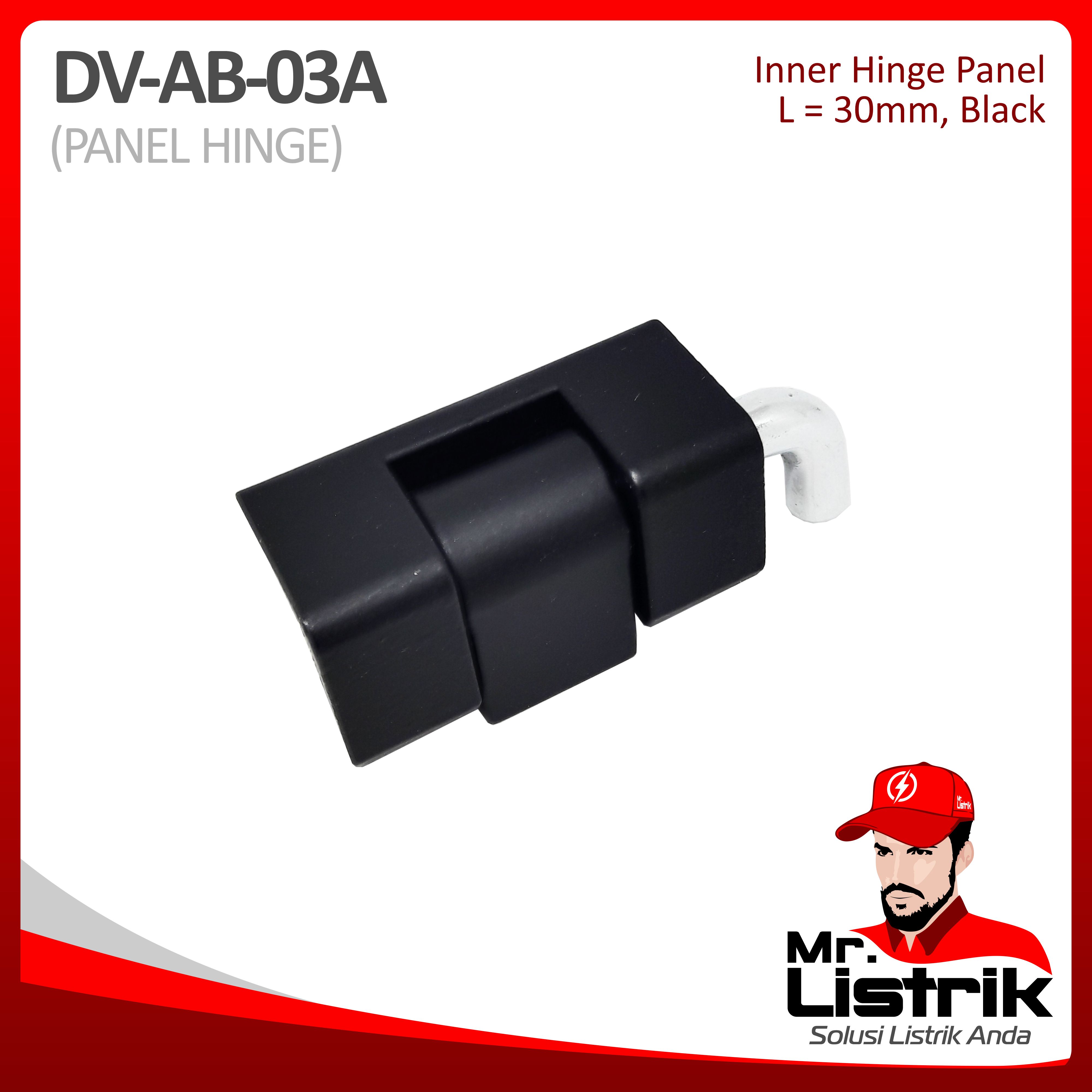 Inner Hinge Panel 30mm Black DV AB-03A