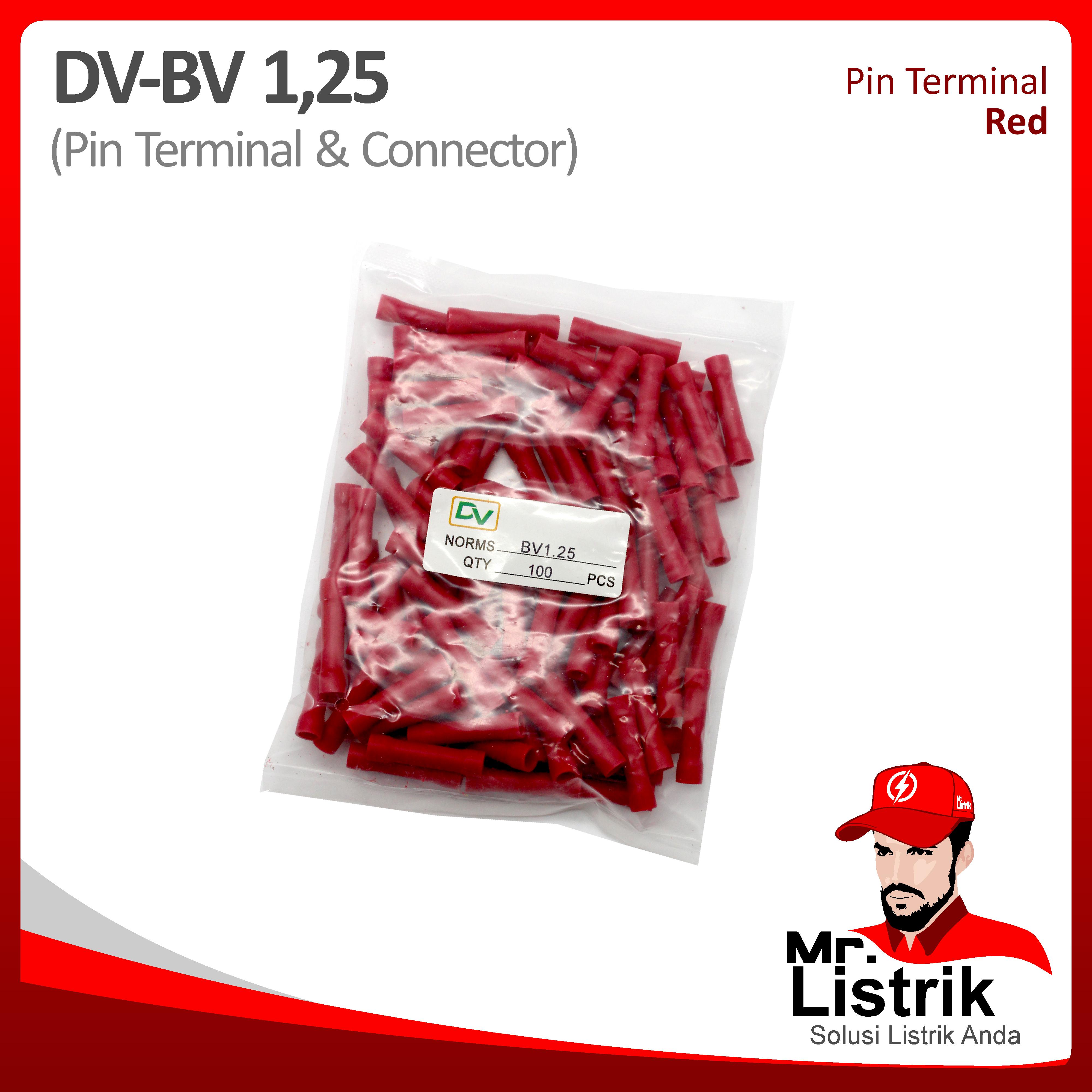 Connector Skun 0.5-1.5mm Red DV BV1.25