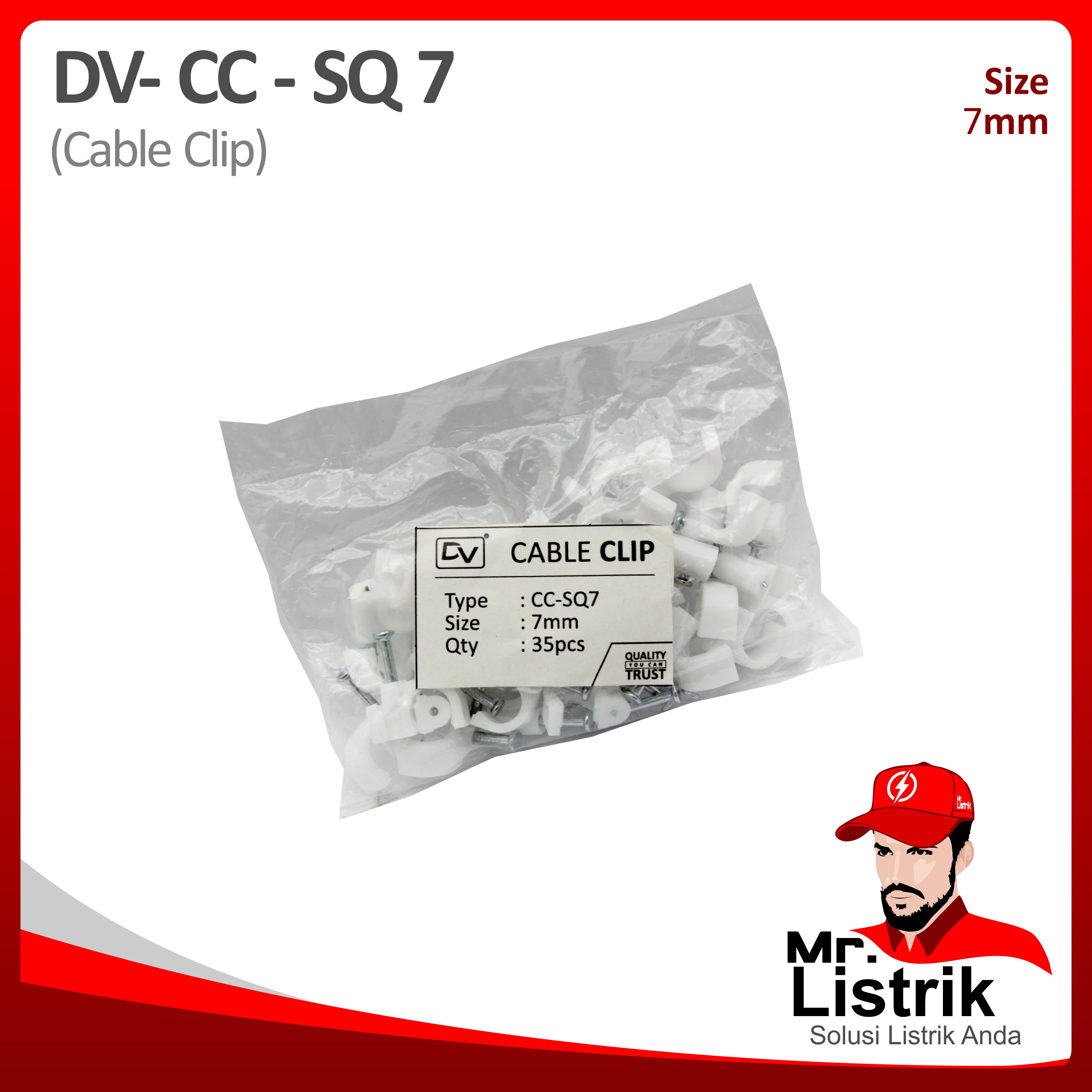 Cable Clip 7mm DV CC-SQ 7
