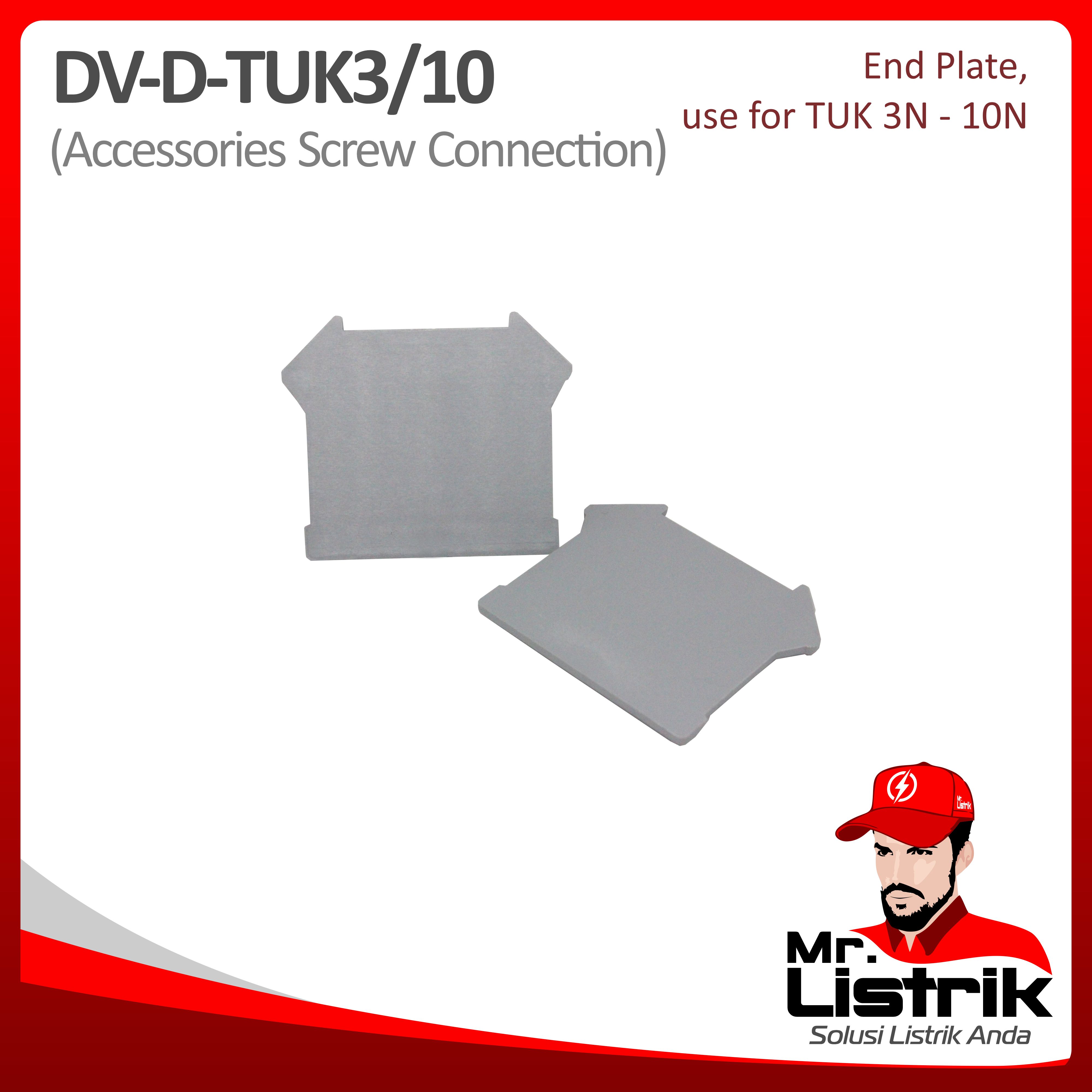 End Plate For TUK3-TUK10 DV D-TUK3/10