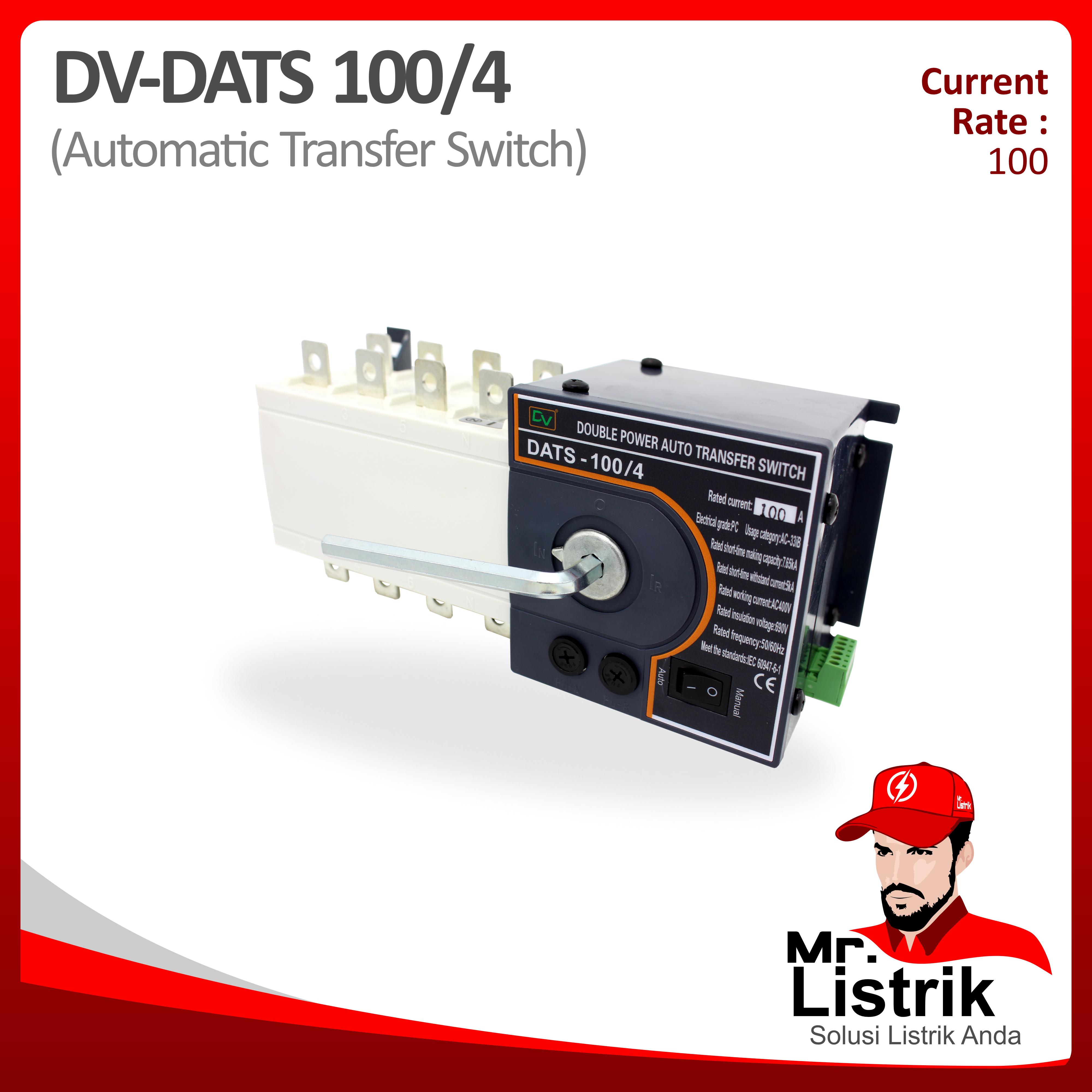 ATS Motorized 4P 100A DV DATS 100/4