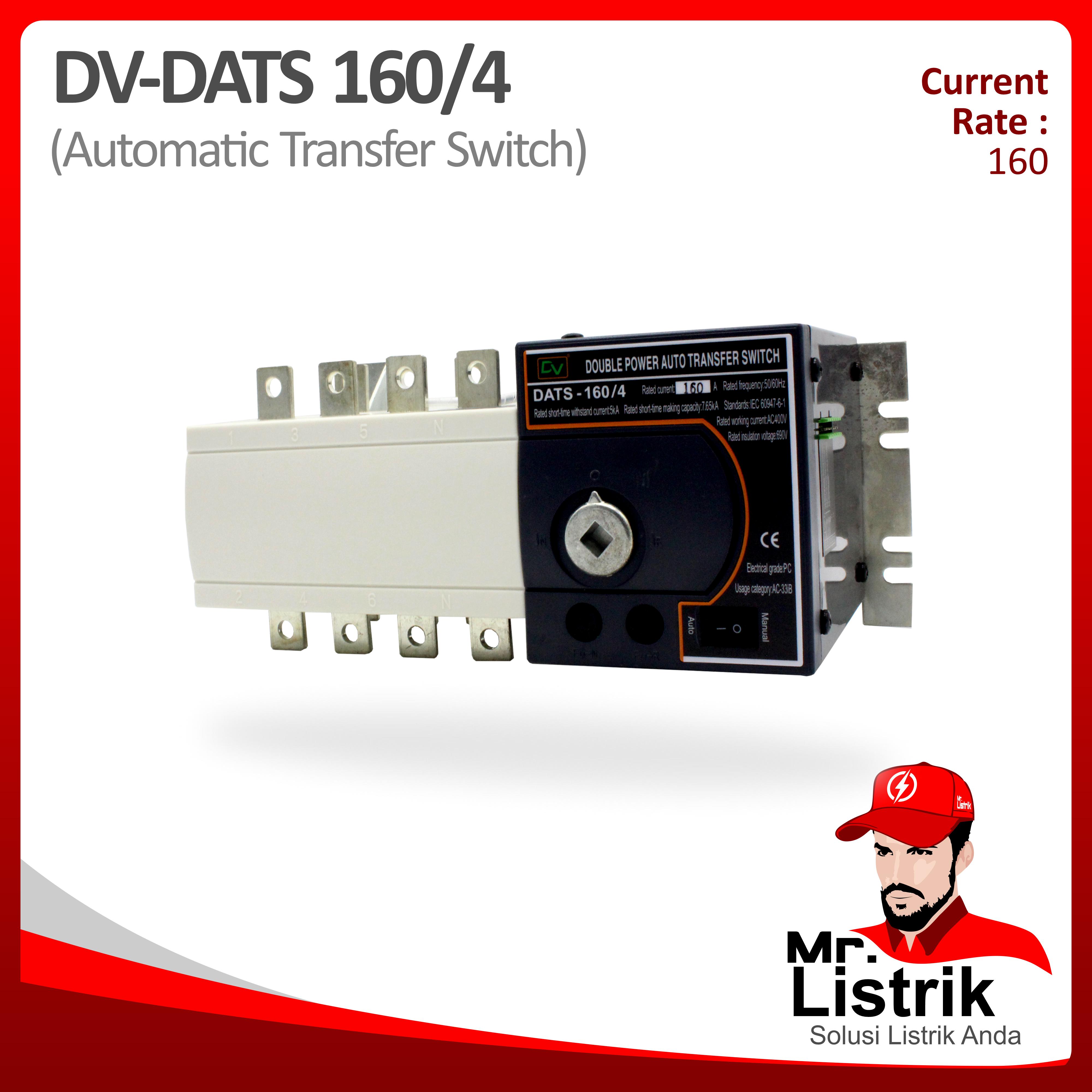 ATS Motorized 4P 160A DV DATS 160/4