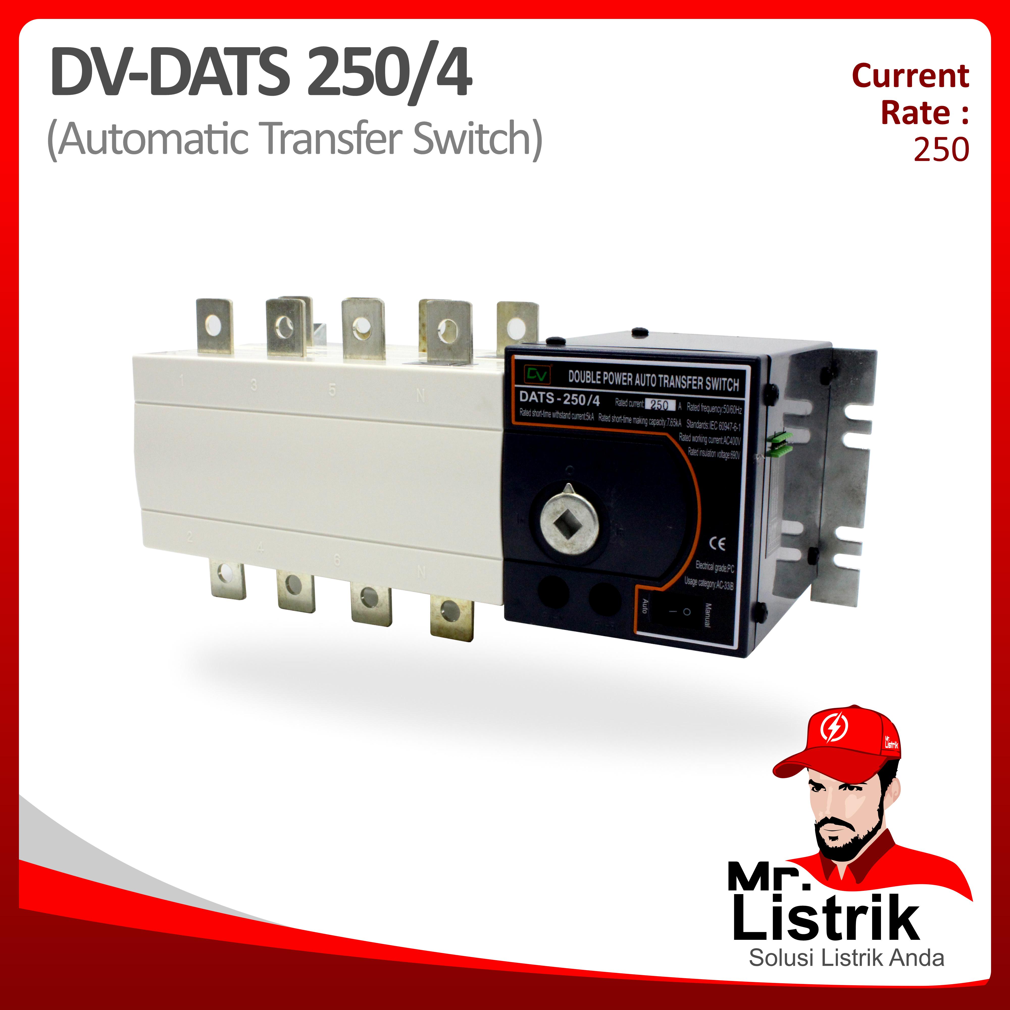 ATS Motorized 4P 250A DV DATS 250/4