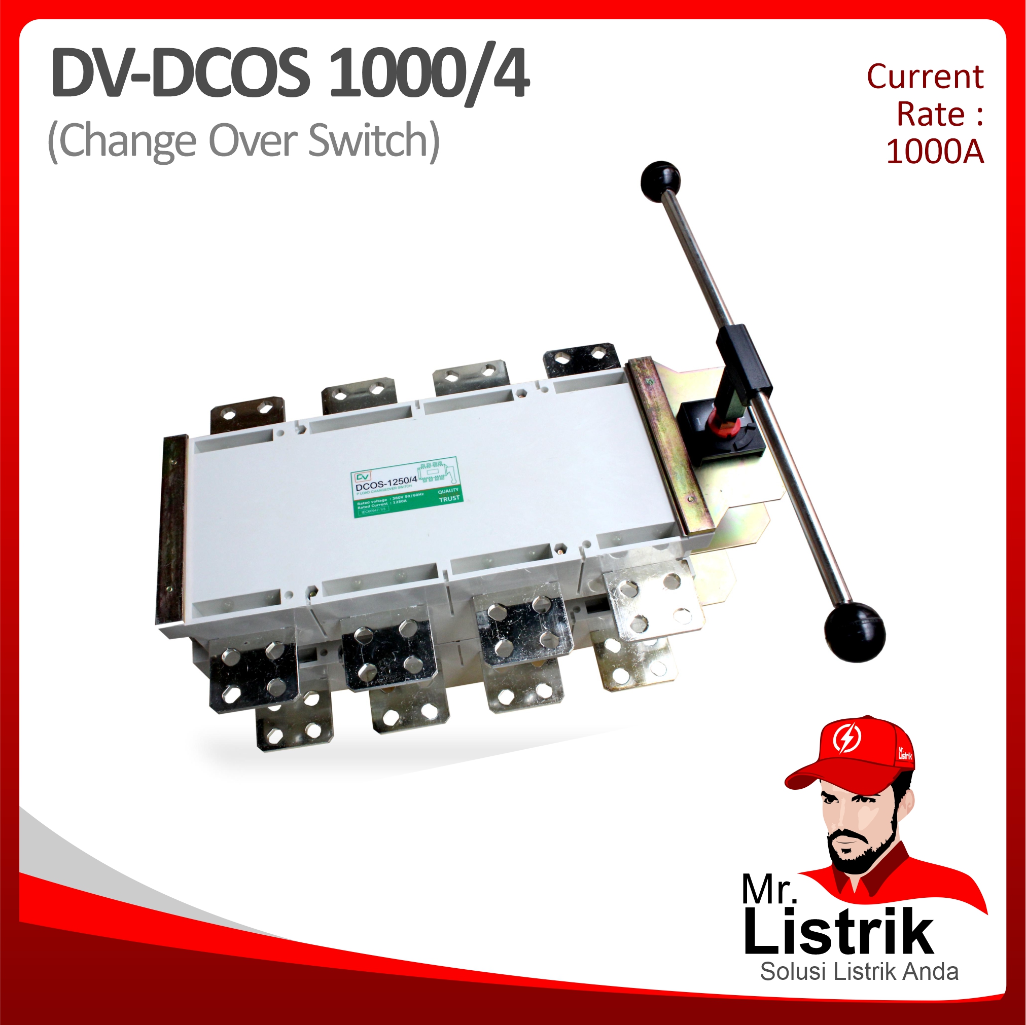 Change Over Switch 4P 1000A DV DCOS-1000/4