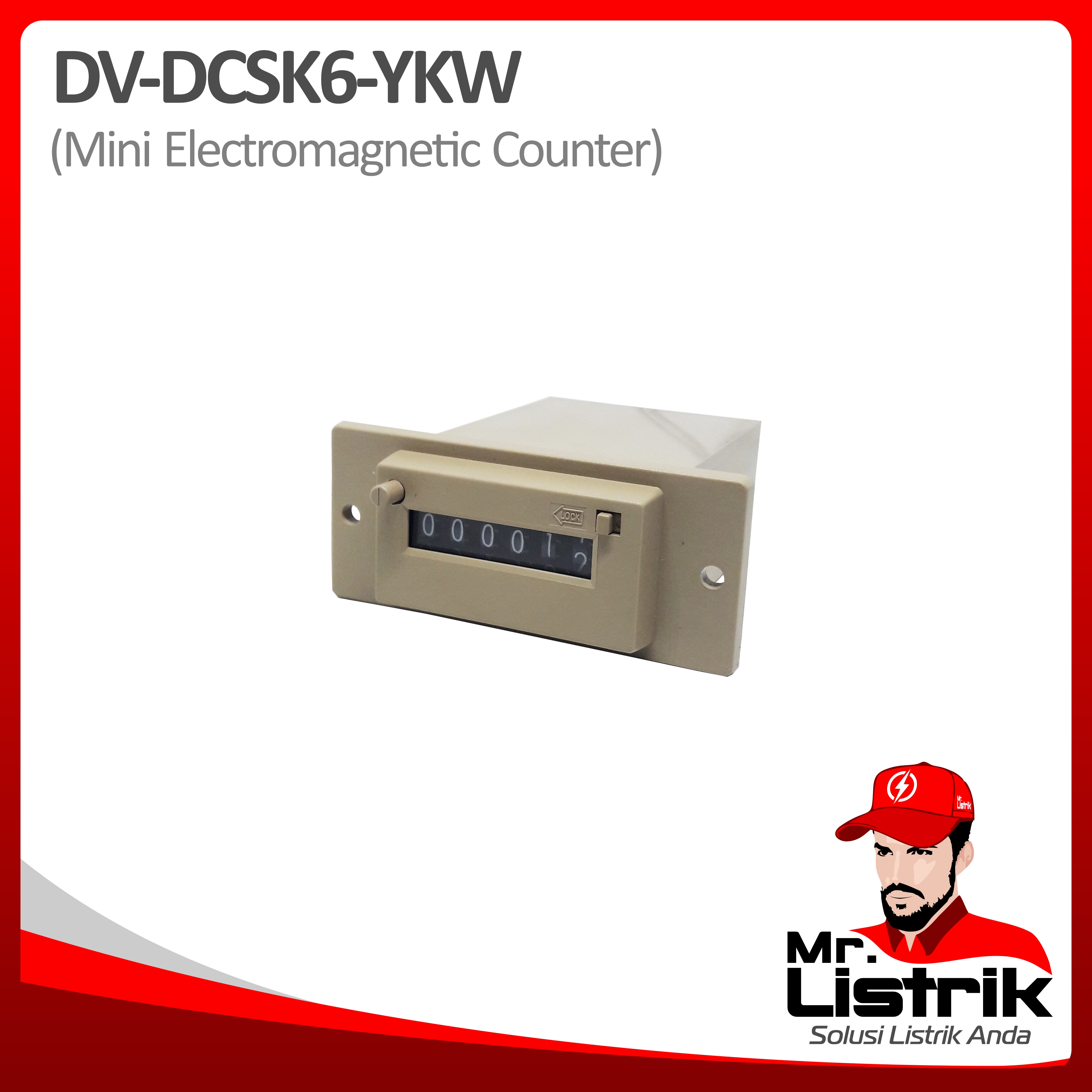 Mini Electromagnetic Counter DV DCSK6-YKW