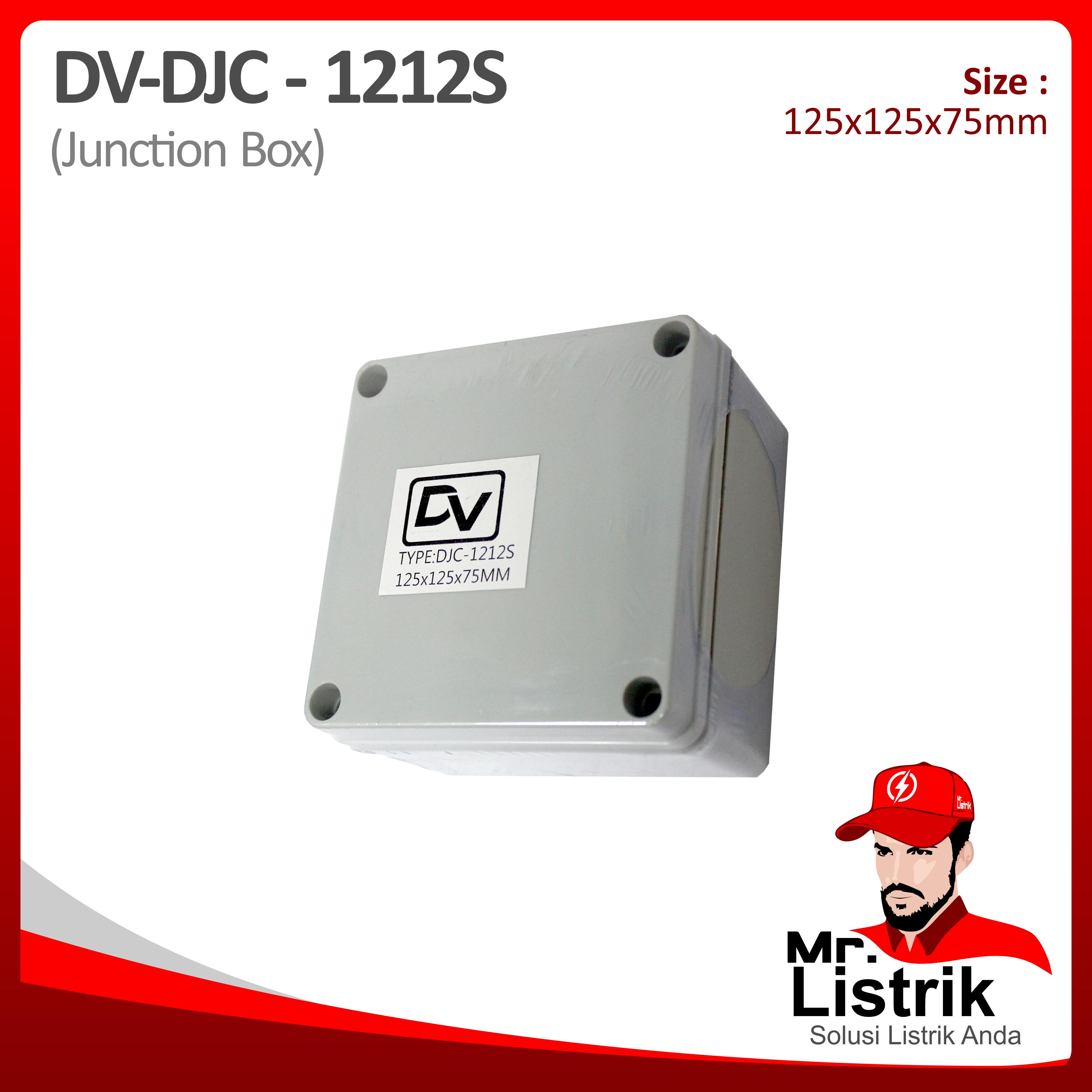 Junction Box 125x125x75 DV DJC-1212S