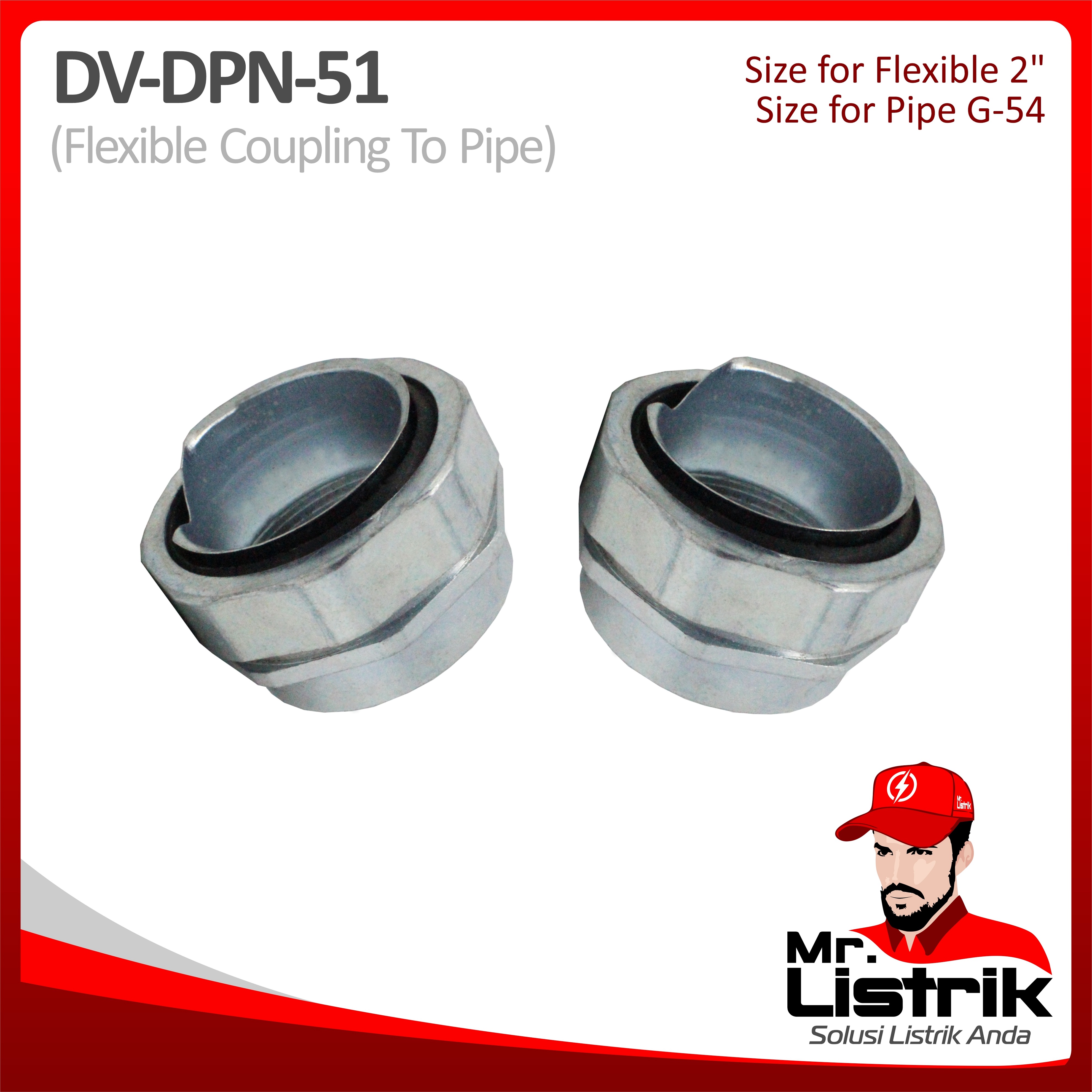 Metal Gland Straight Type Coupling 2" DPN-51