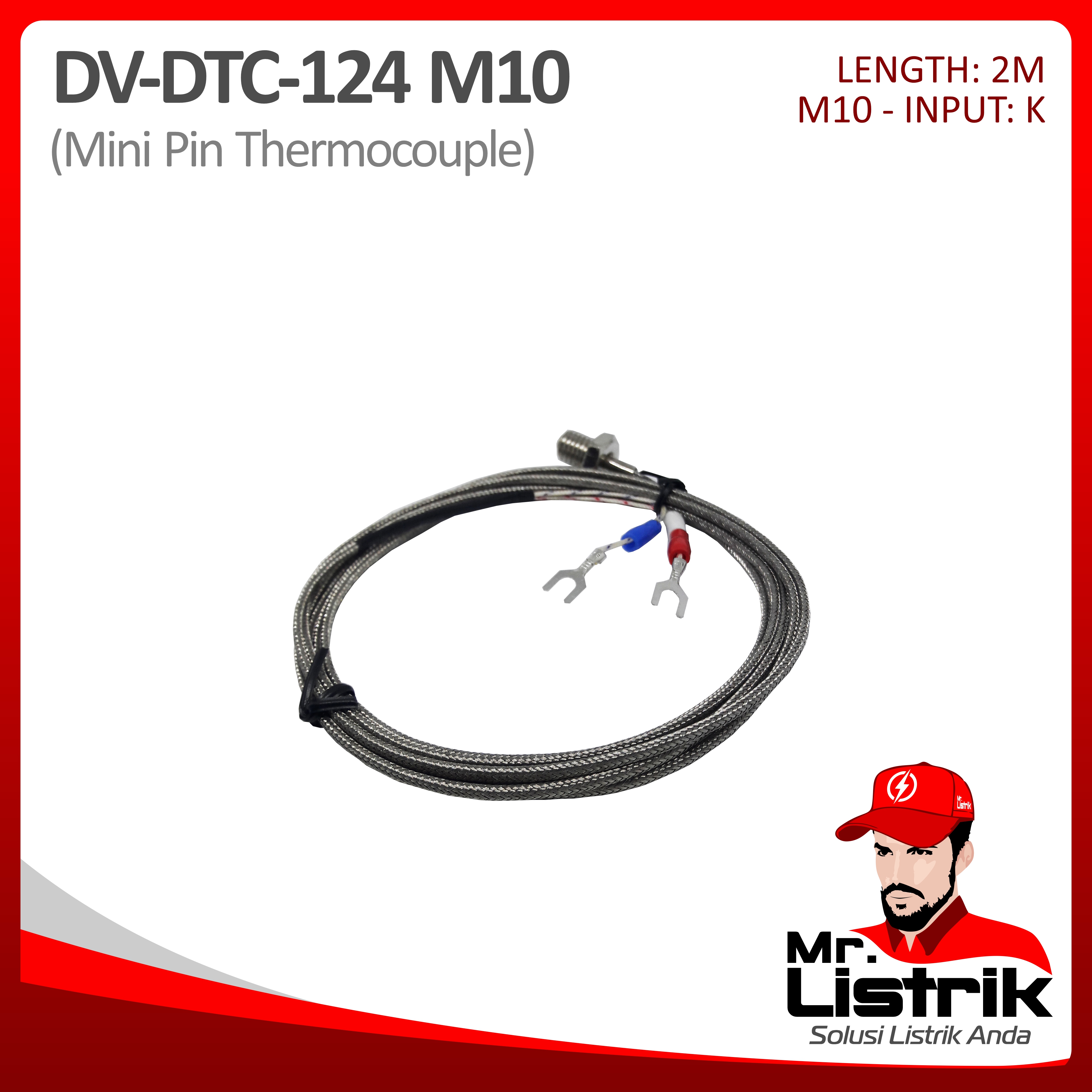 Mini Pin Thermocouple M10 DV DTC-124 M10