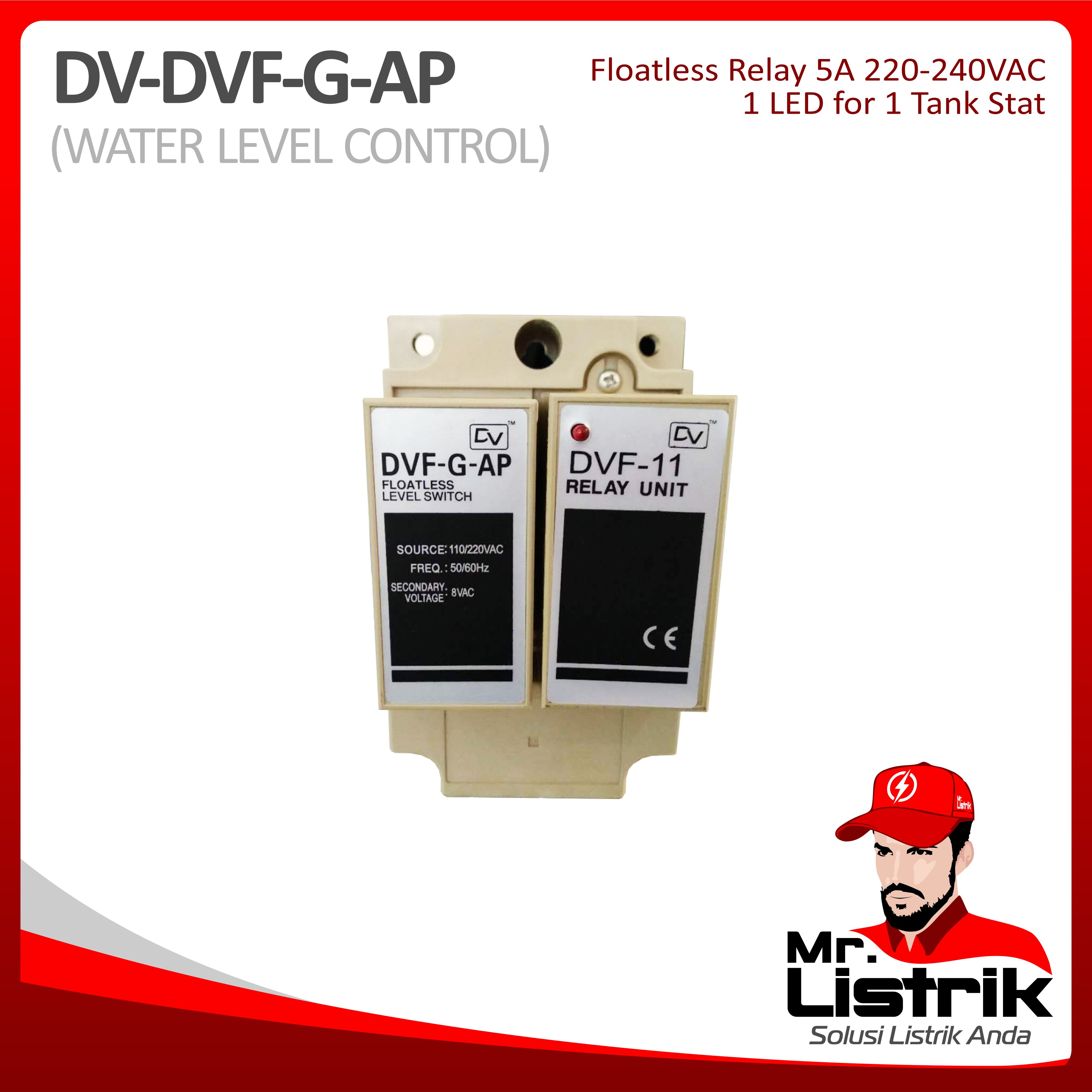 Water Level Control 1 Tanki DV DVF-G-AP