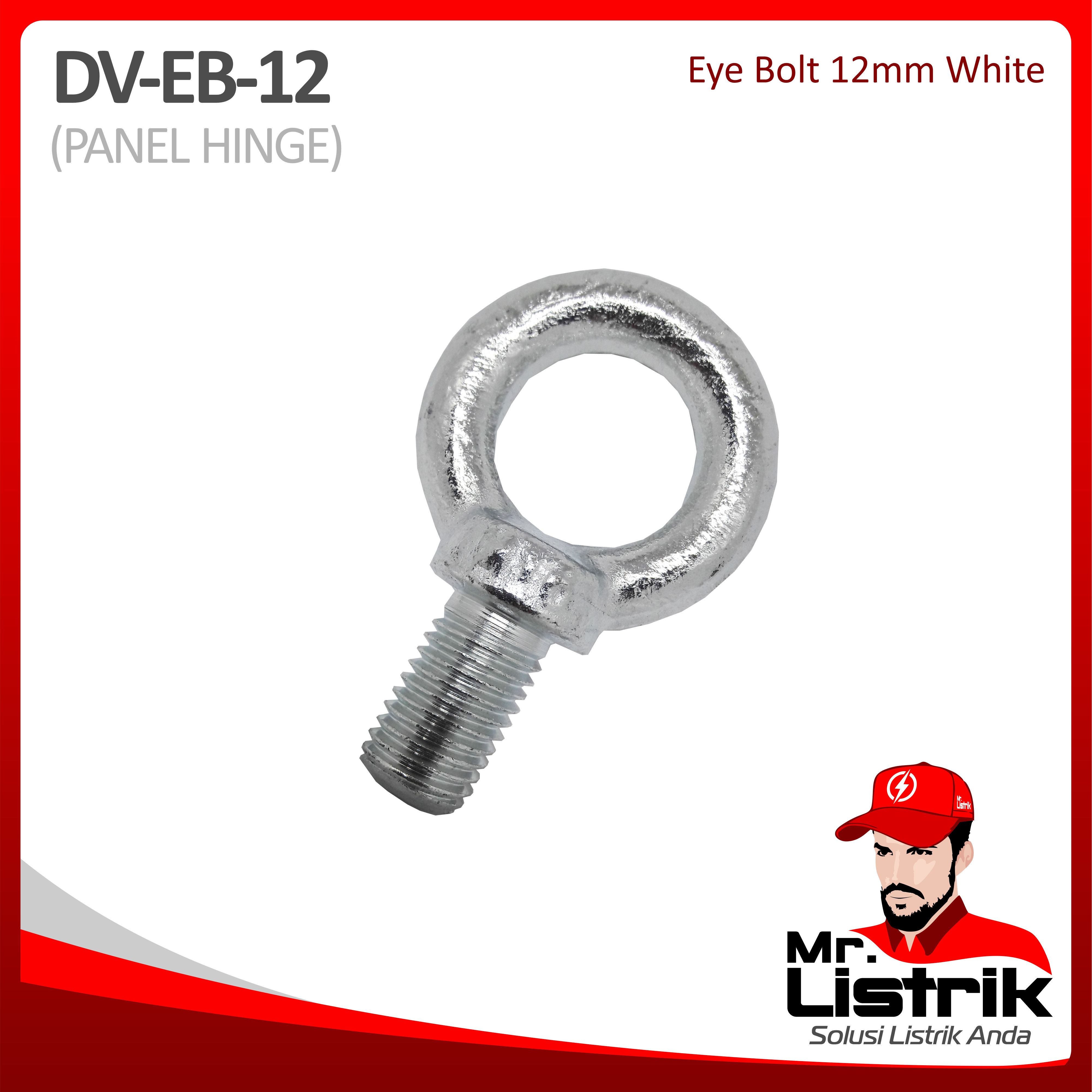 Eye Bolt 12mm White DV EB-12