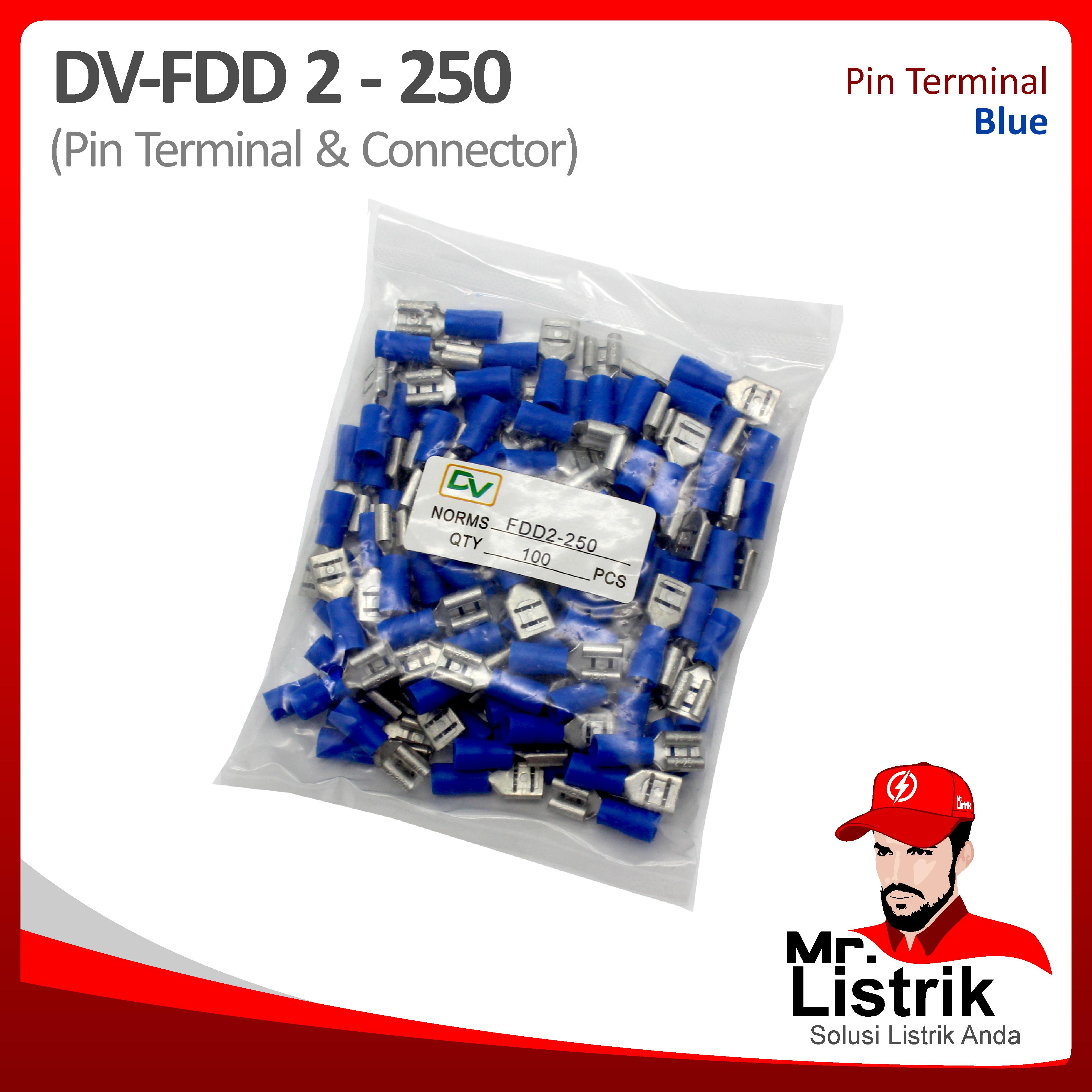 Female Disconnect 1.5-2.5mm Blue DV FDD2-250