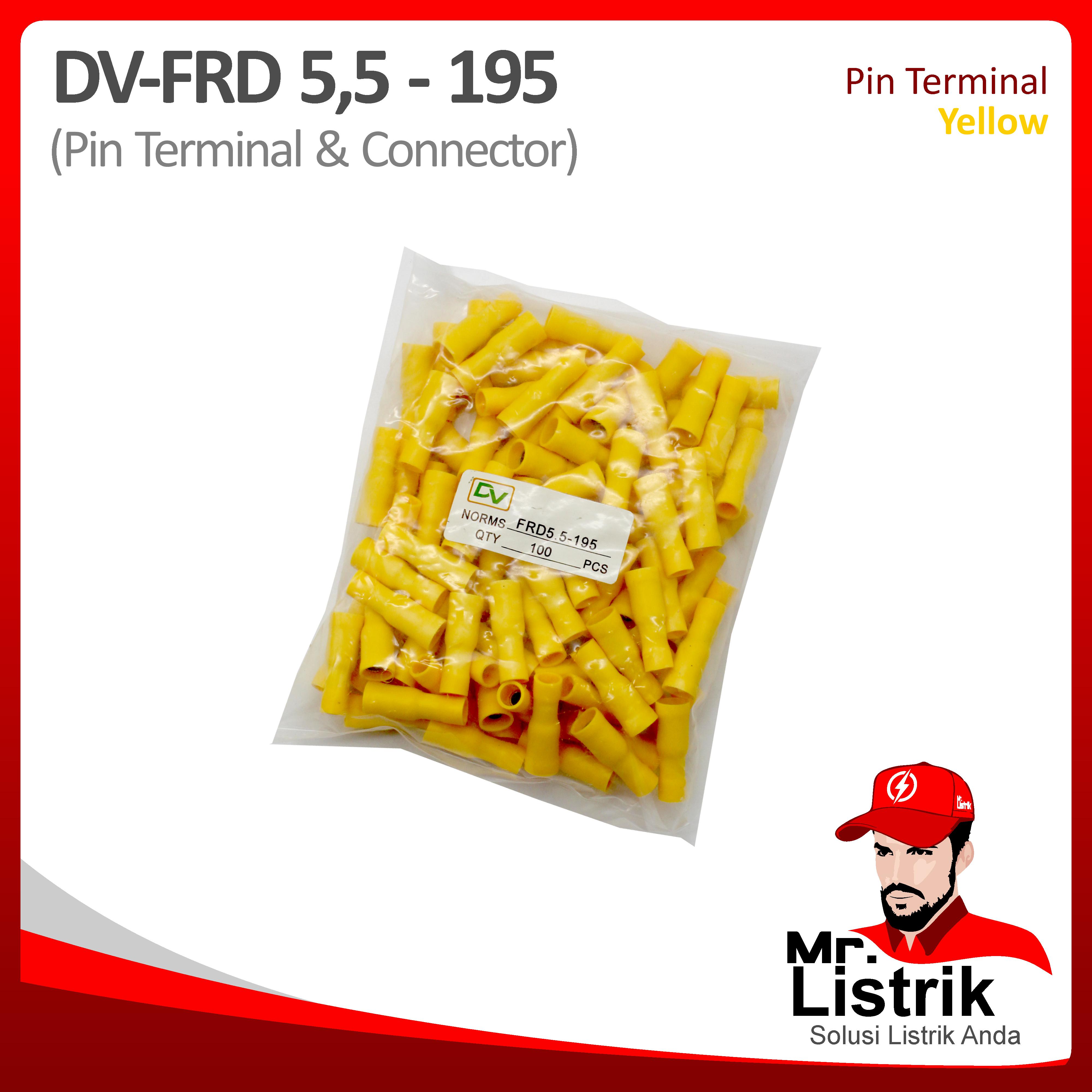 Female Fully Vynil Insulated Disconnect 4-6mm DV FRD5.5-195