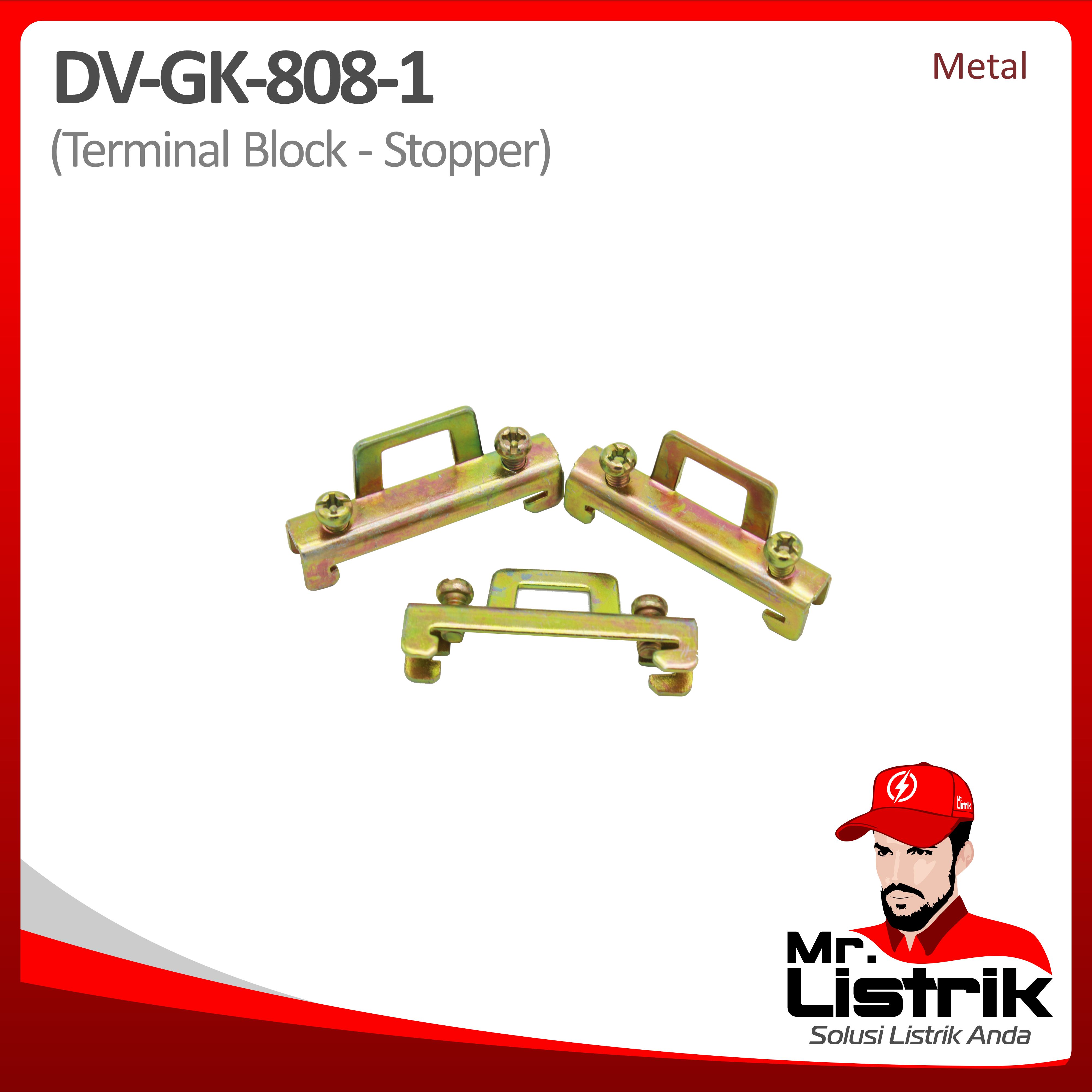 Stopper Terminal Block Metal DV GK-808-1
