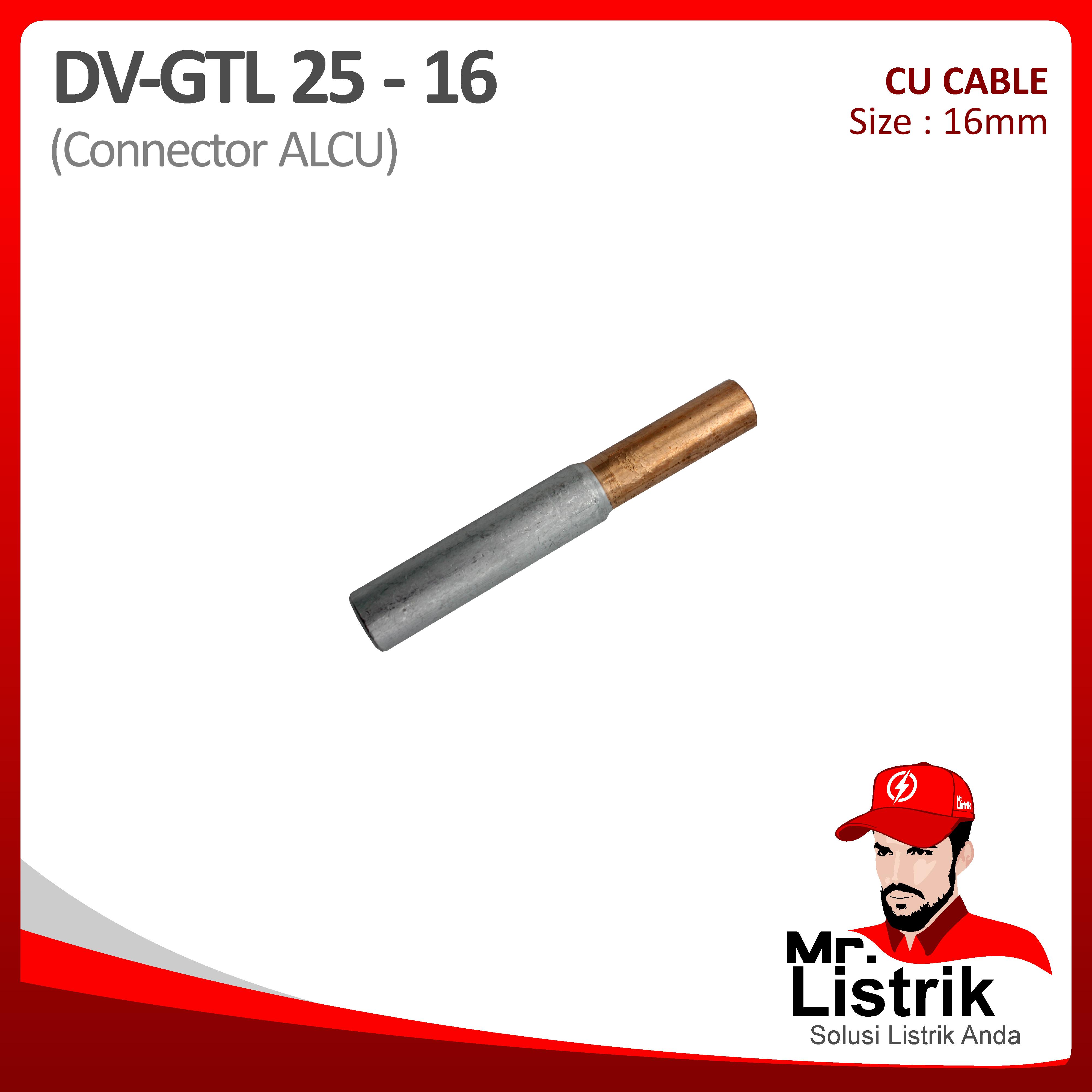 Connector ALCU 25mm DV GTL-25-16