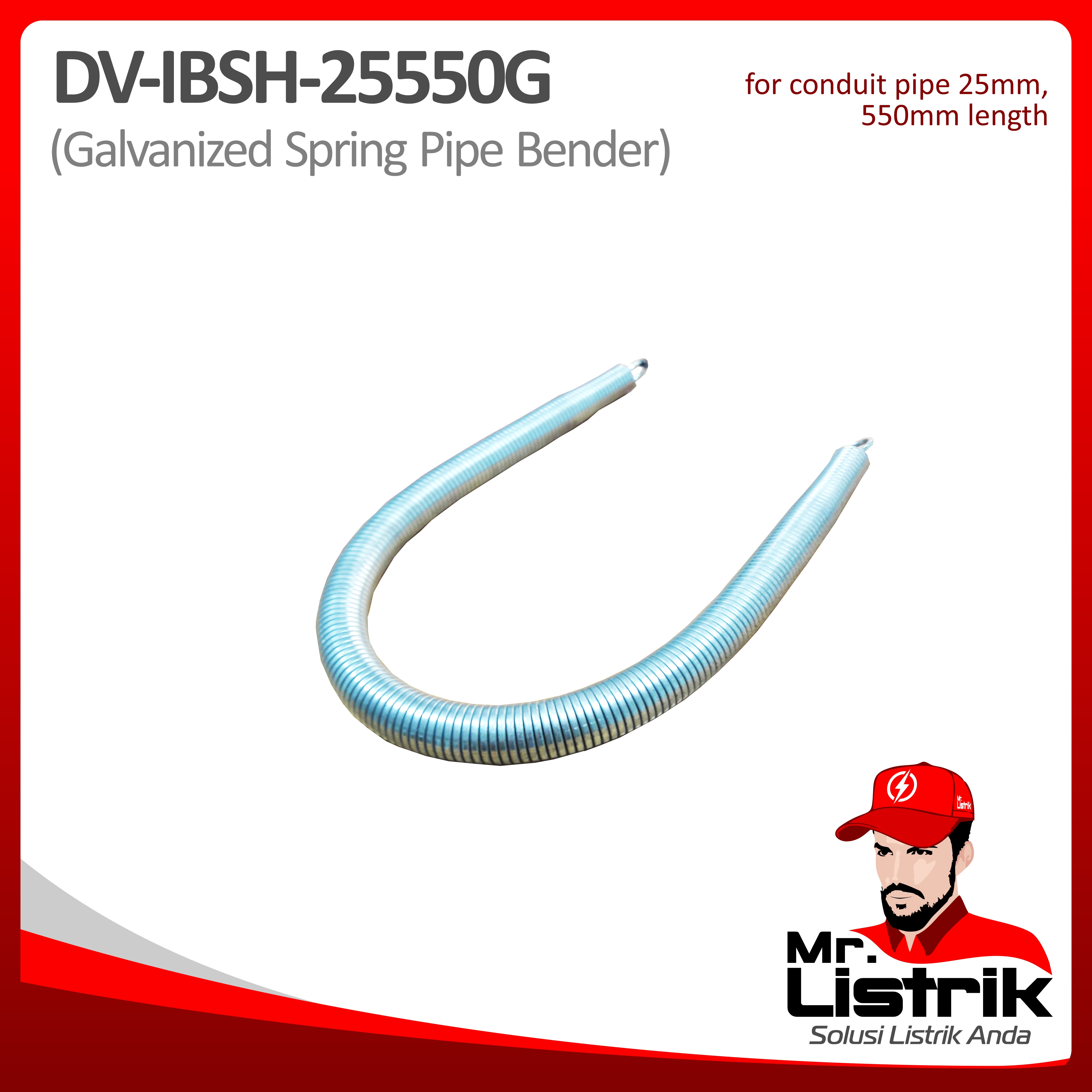 Bending Pipa 25mm DV IBSH-25550G