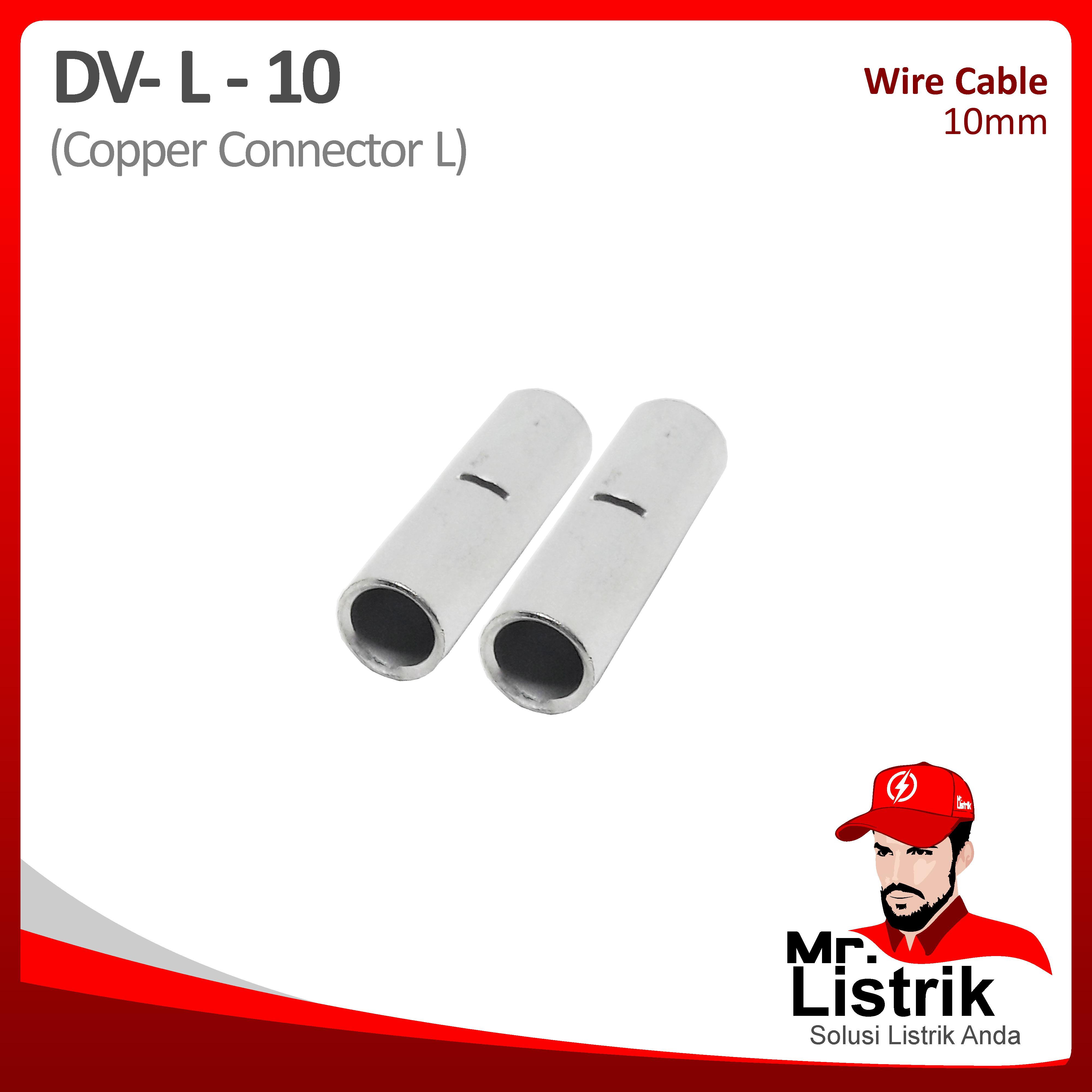 Copper Connector-L 10mm DV L-10