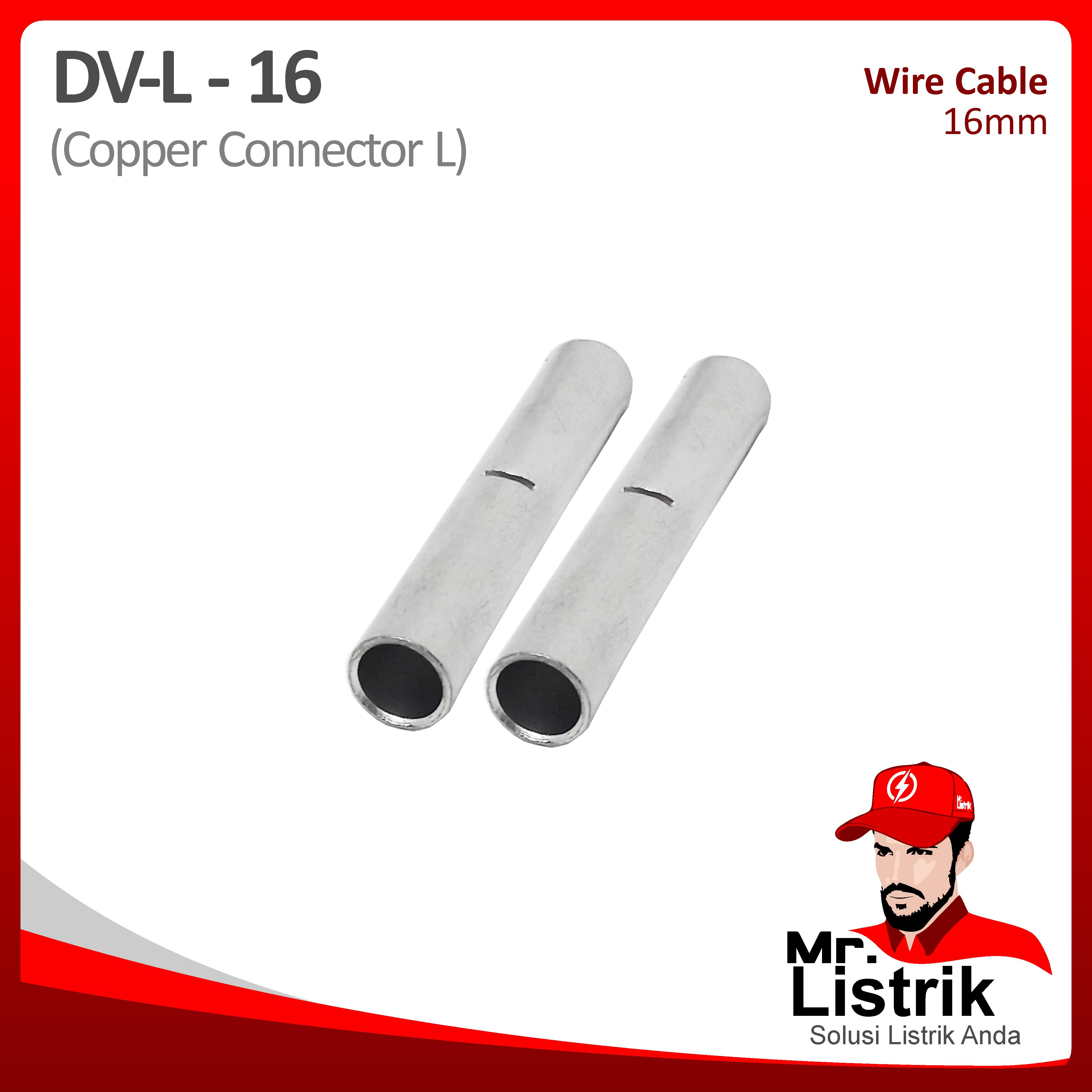 Copper Connector-L 16mm DV L-16
