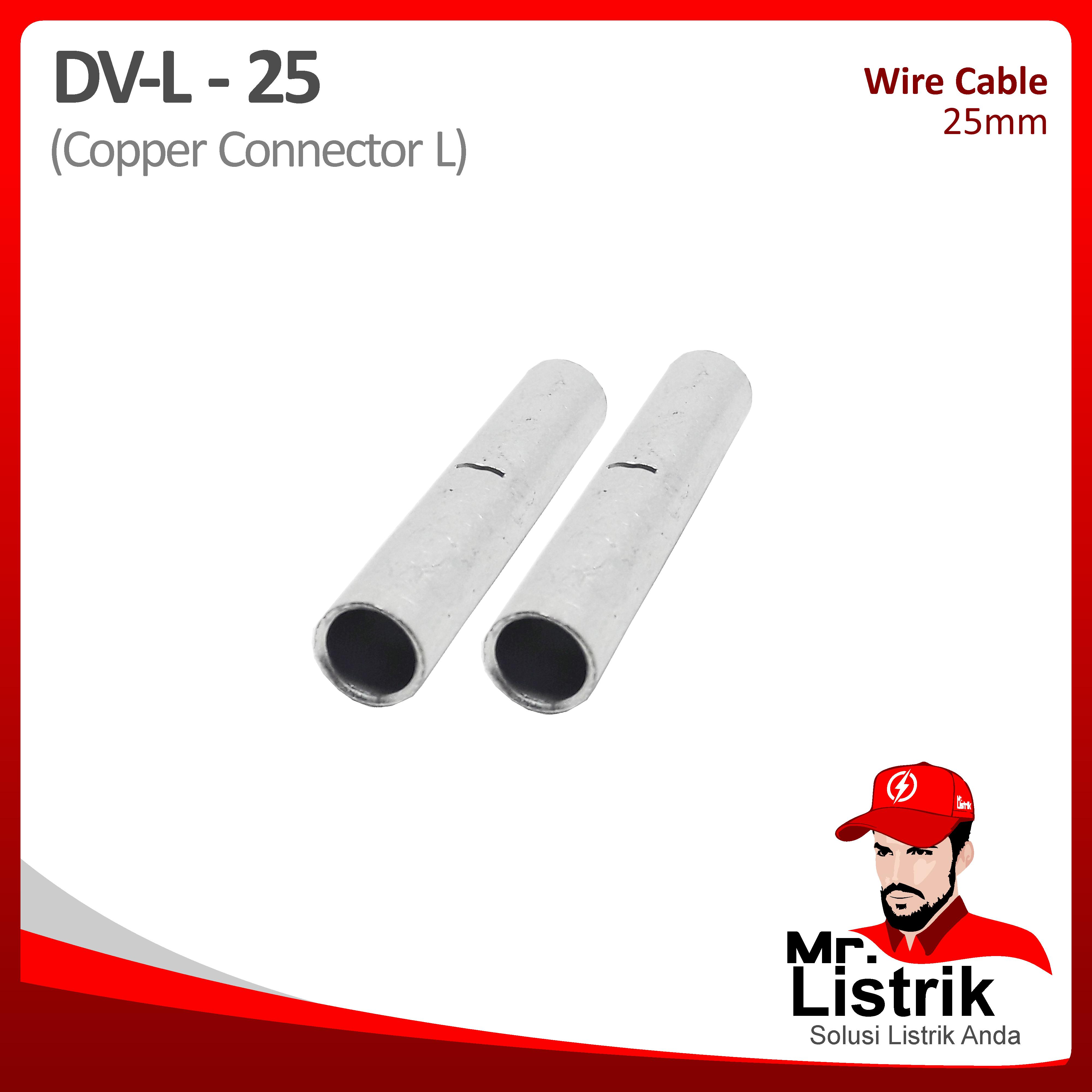 Copper Connector-L 25mm DV L-25