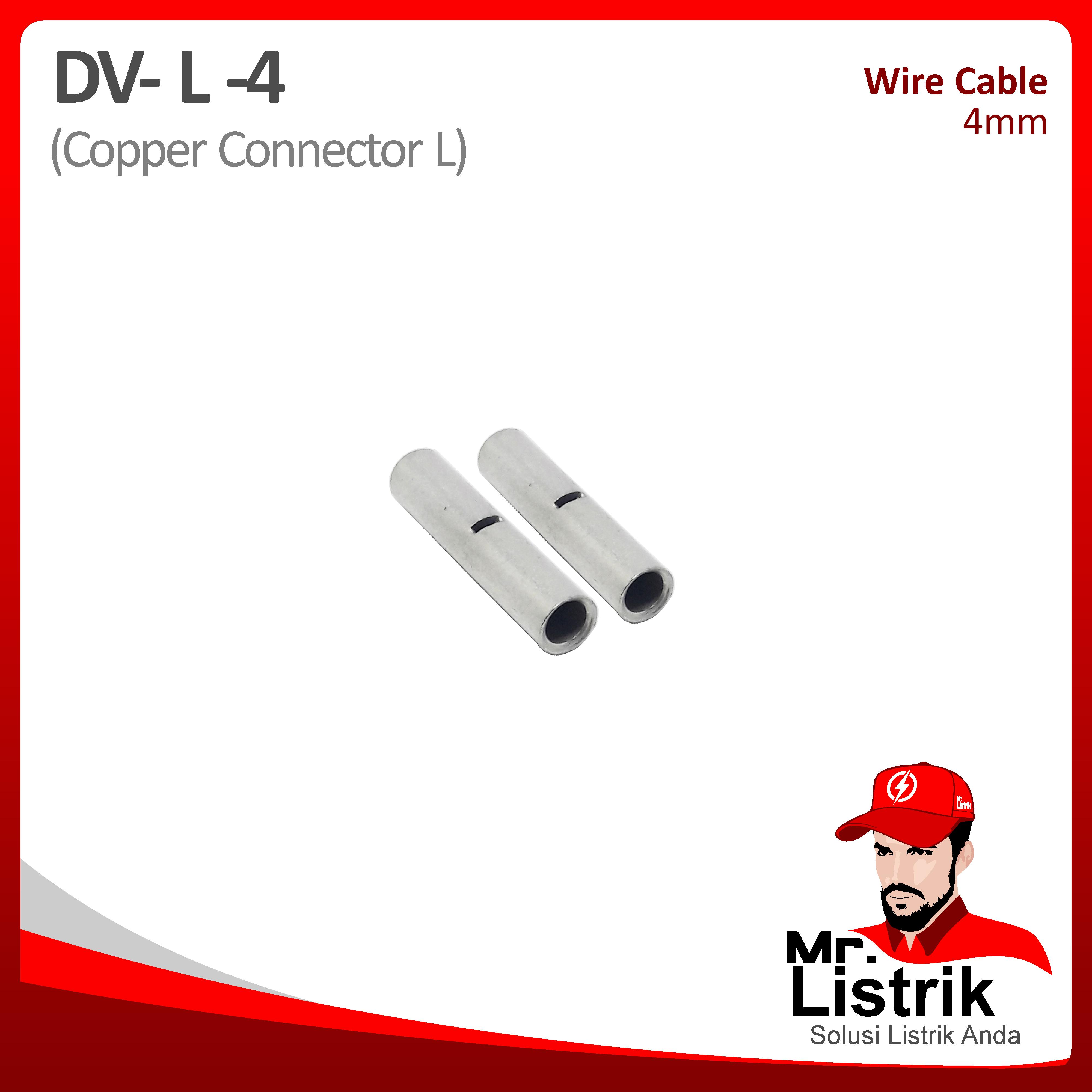 Copper Connector-L 4mm DV L-4