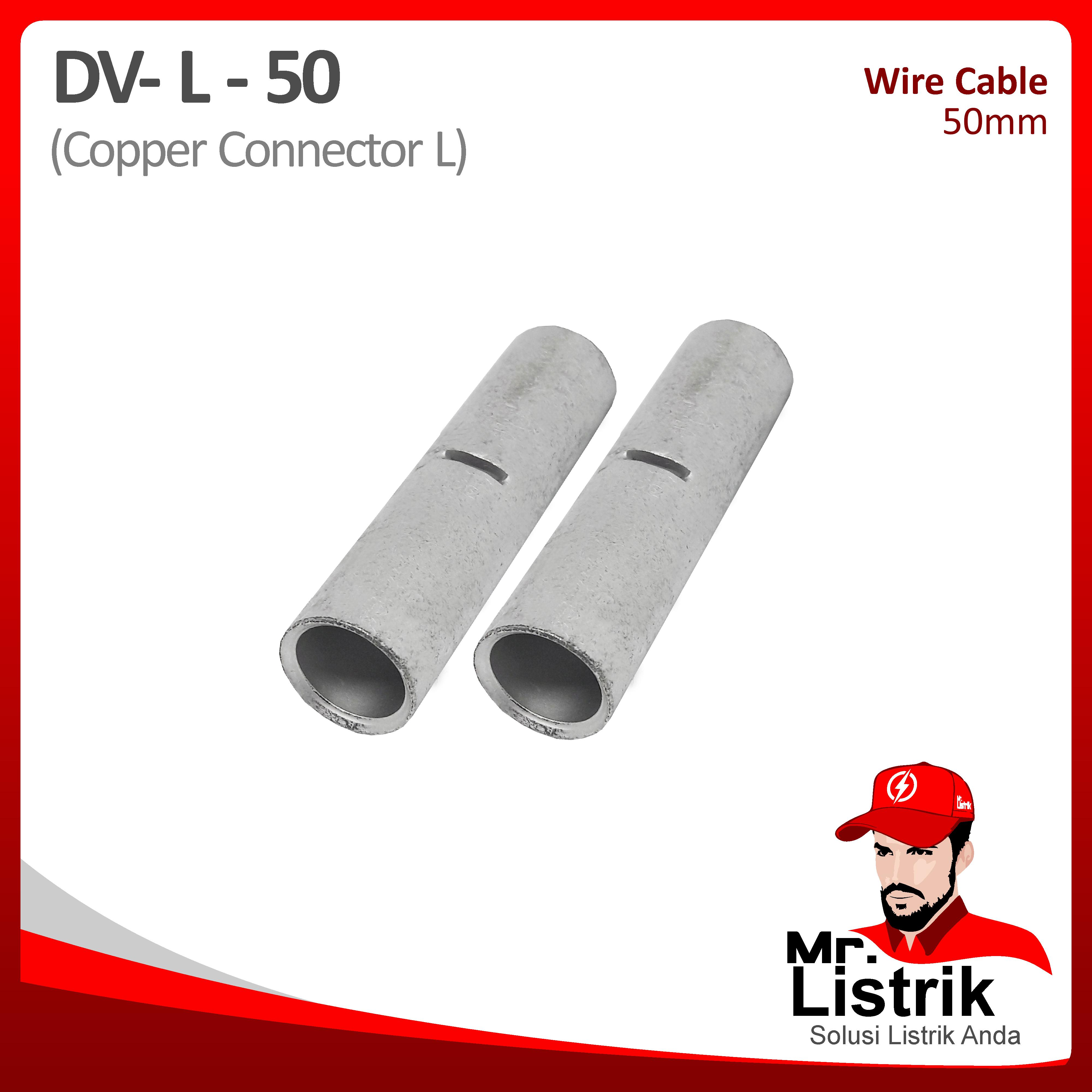 Copper Connector-L 50mm DV L-50