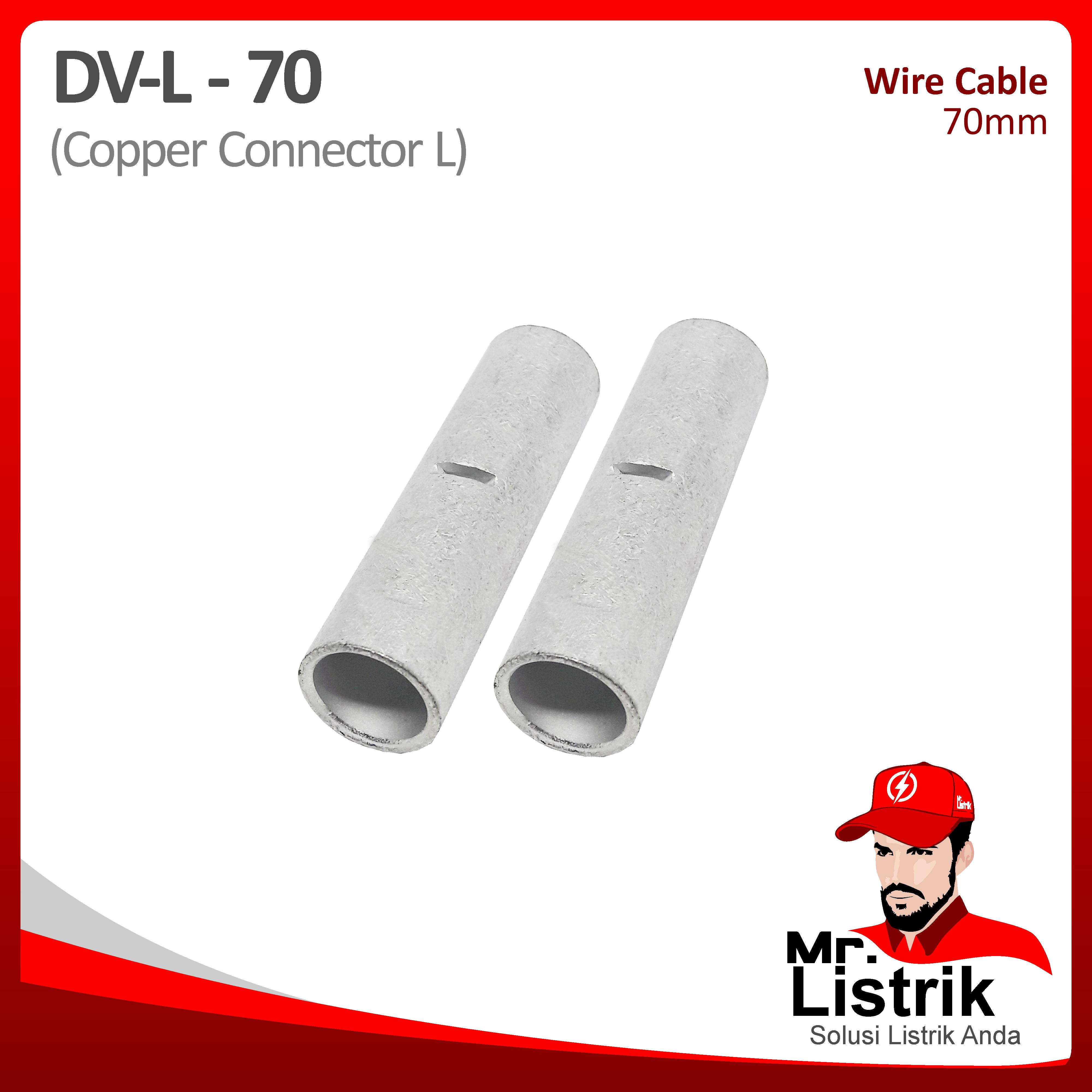 Copper Connector-L 70mm DV L-70