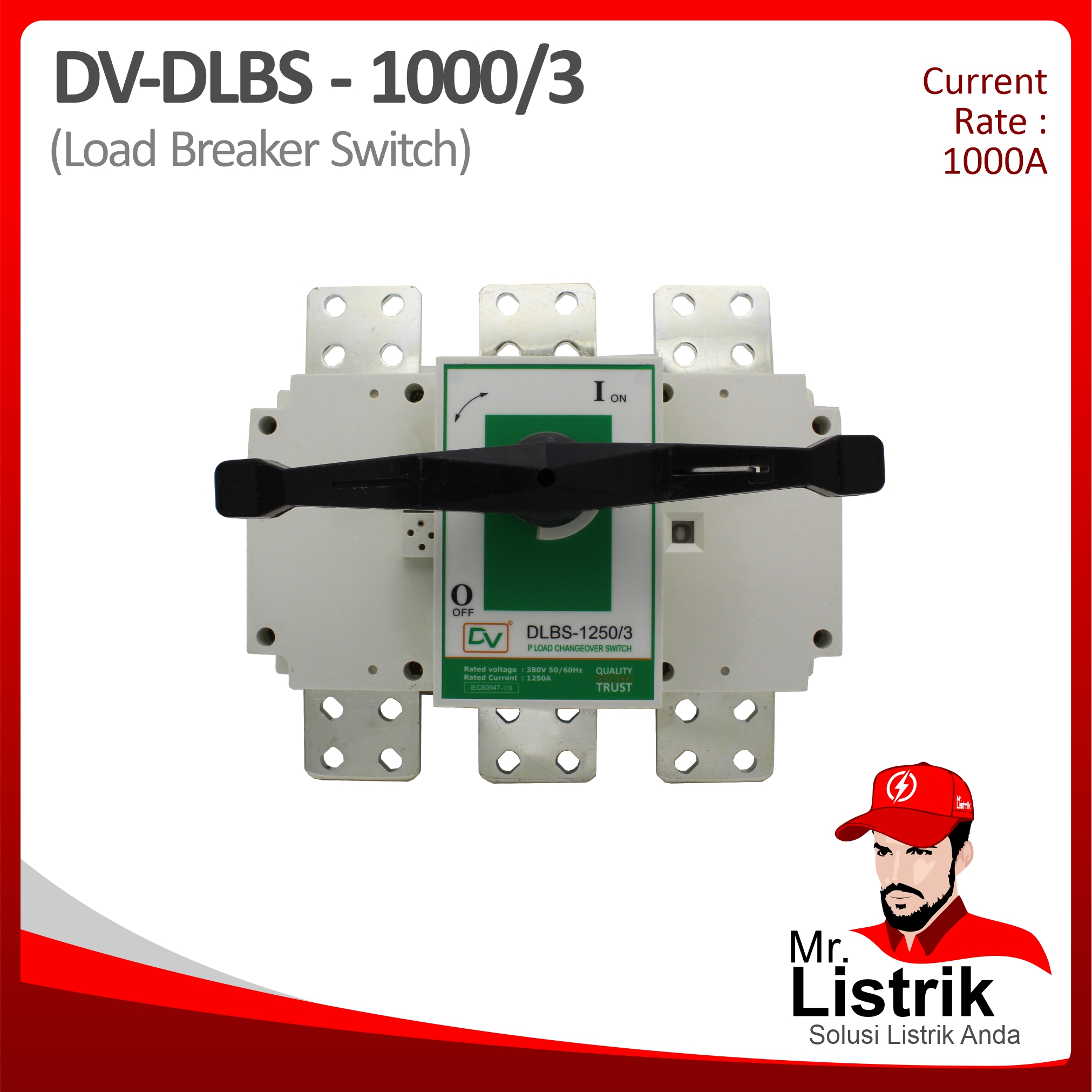 Load Break Switch 3P 1000A DV DLBS-1000/3