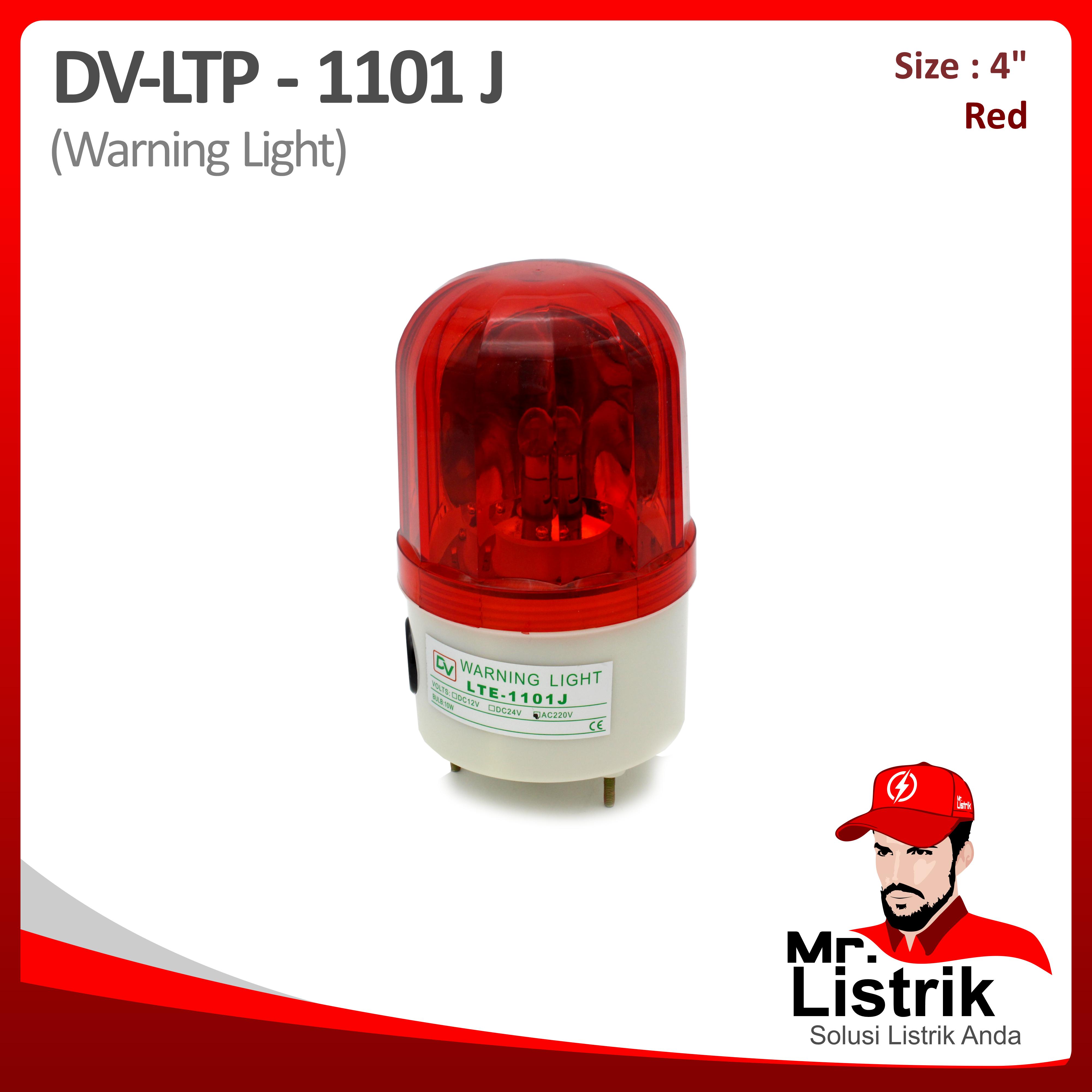 Warning Light PCB Rotary Buzzer 4 Inch 220VAC DV LTP-1101J
