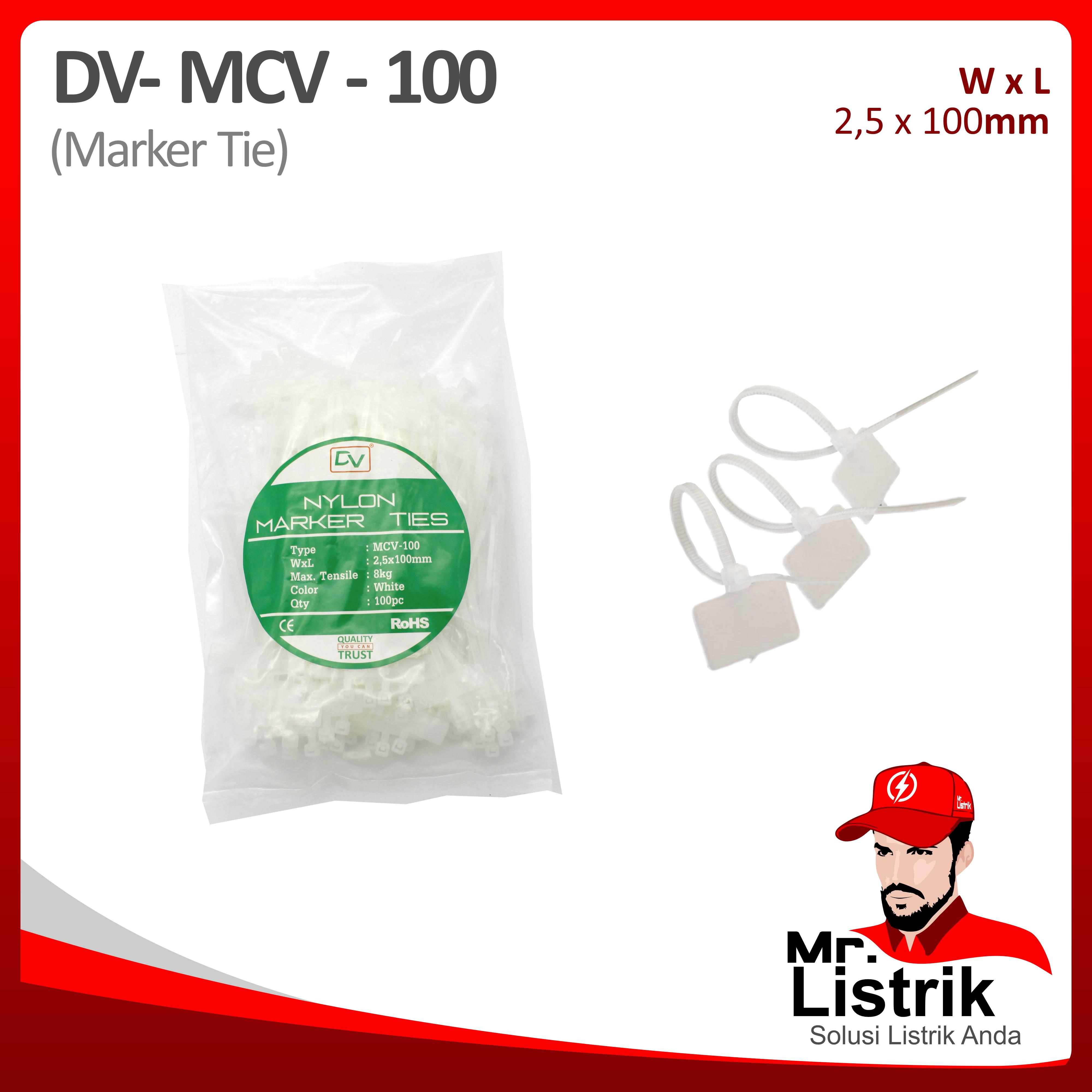 Marker Tie 2.5x100 DV MCV-100