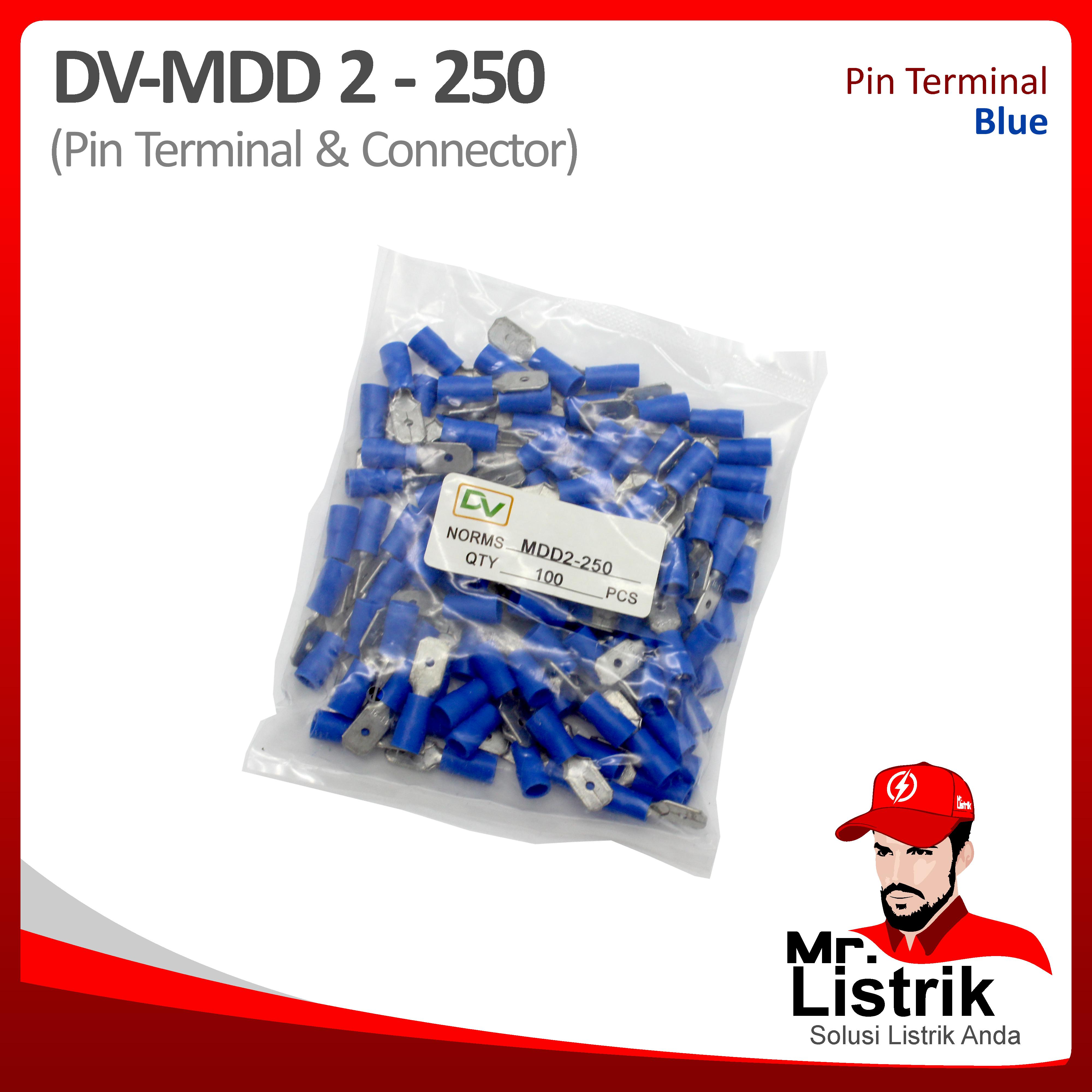 Male Disconnect 1.5-2.5mm Blue DV MDD2-250