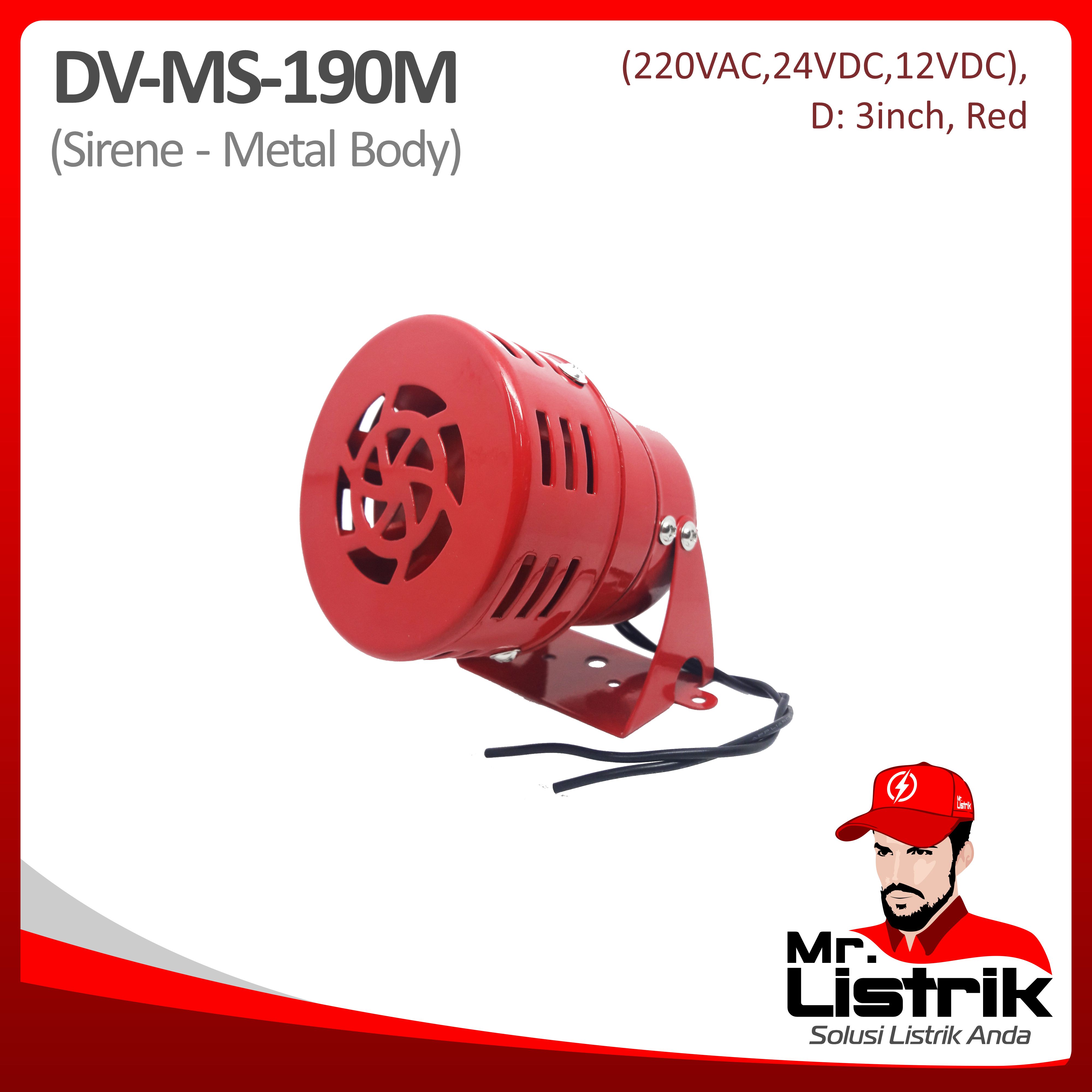 Sirine Metal Body 3 Inch 12VDC DV MS-190M-12