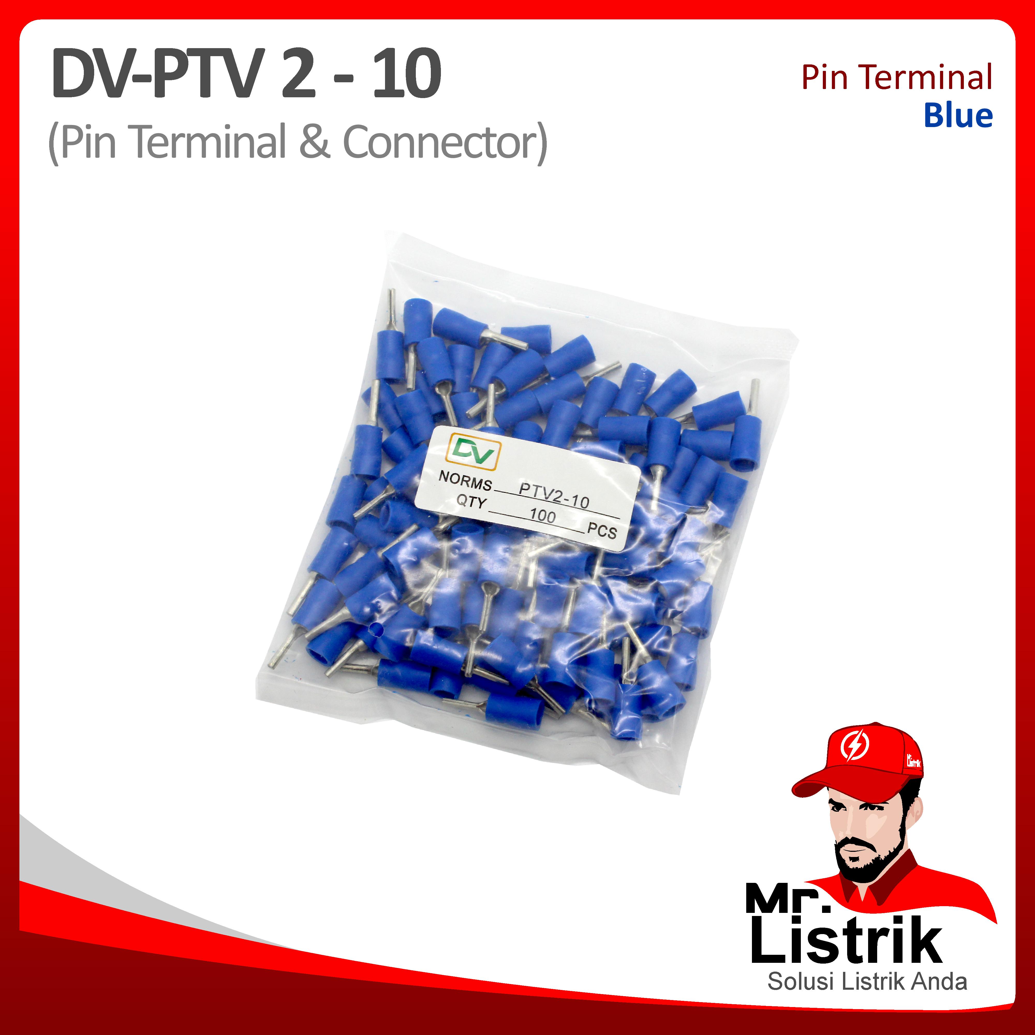Pin Terminal 1.5-2.5mm Blue DV PTV2-10
