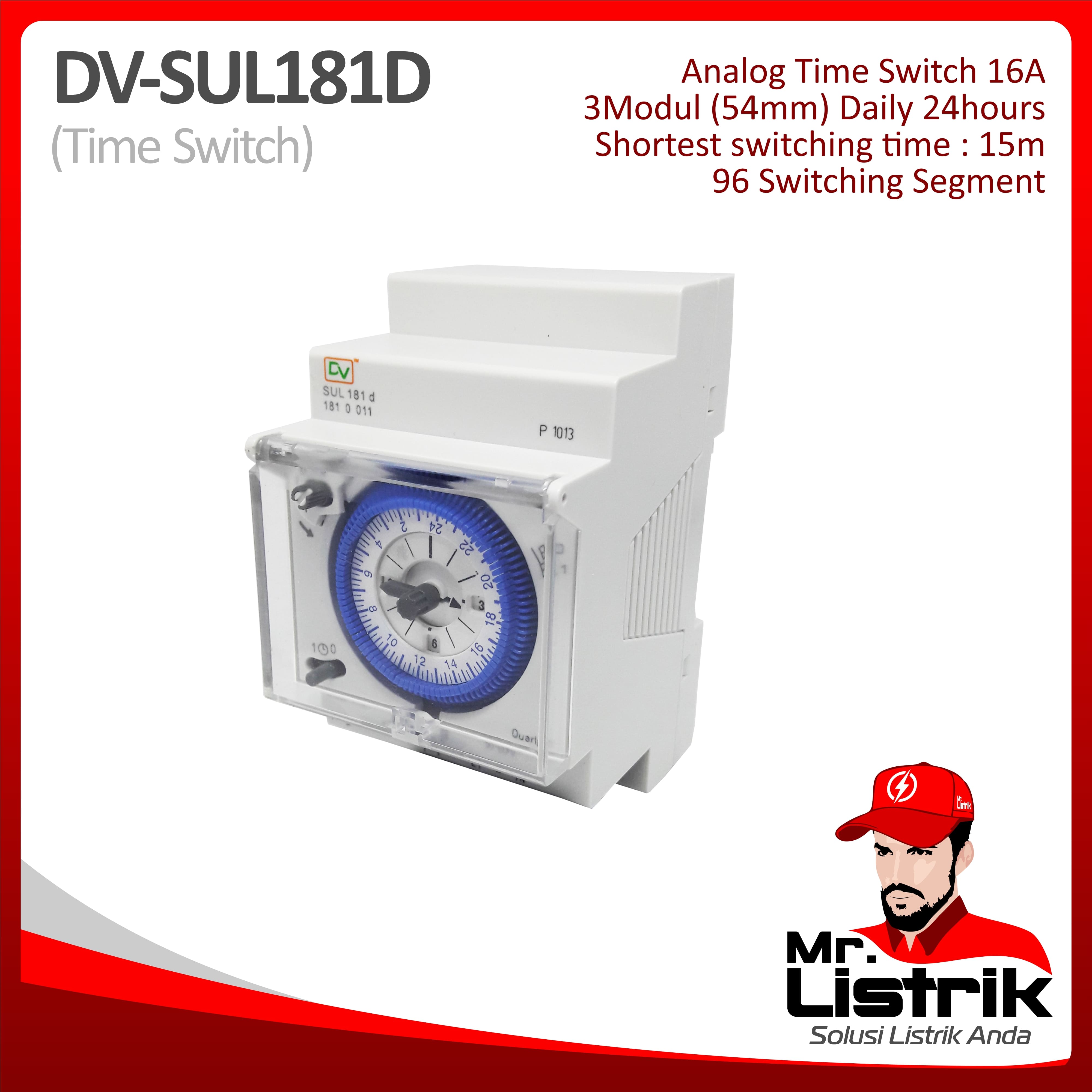 Analog Time Switch IP20 Daily DV SUL181D