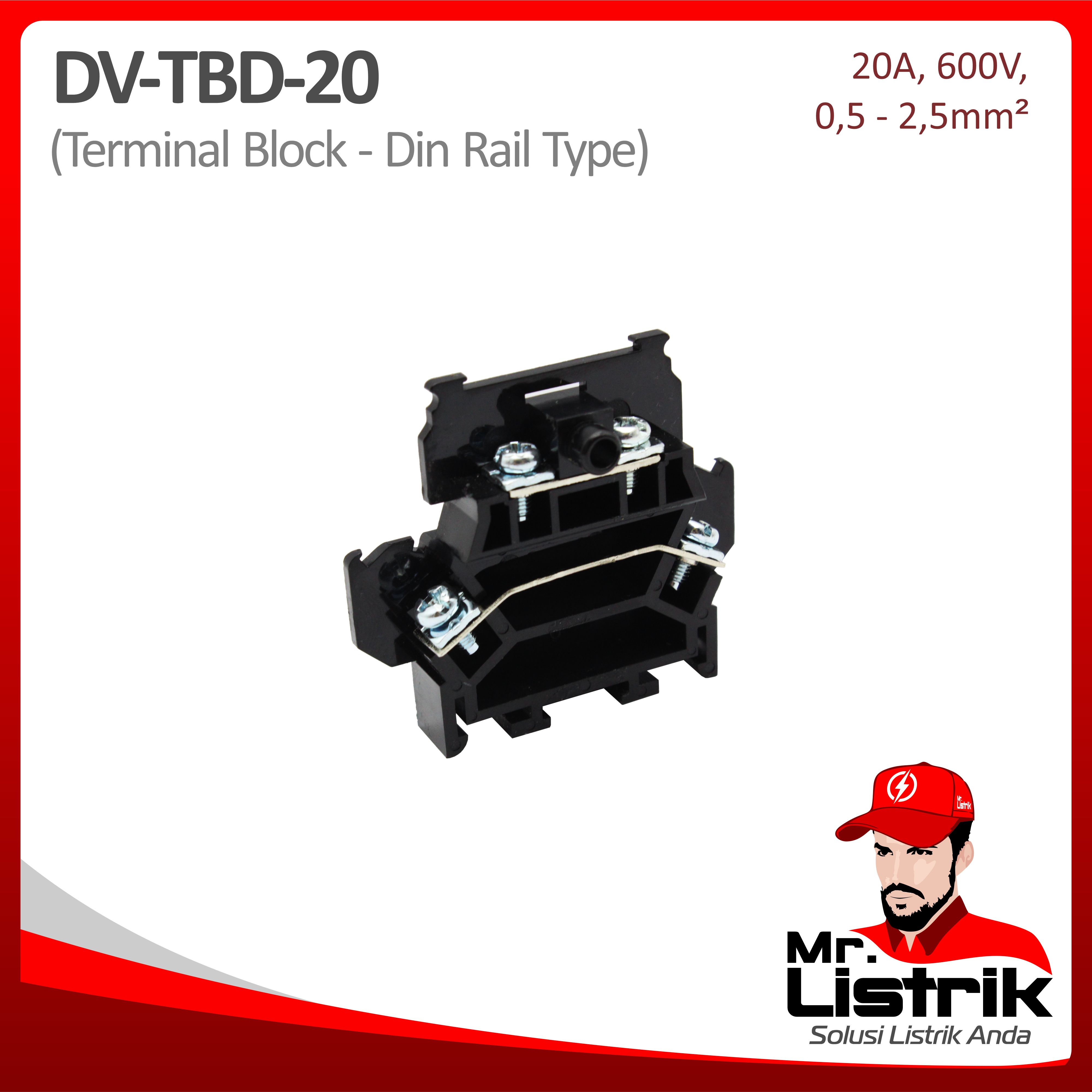 Terminal Block TBD Series 20A DV TBD-20