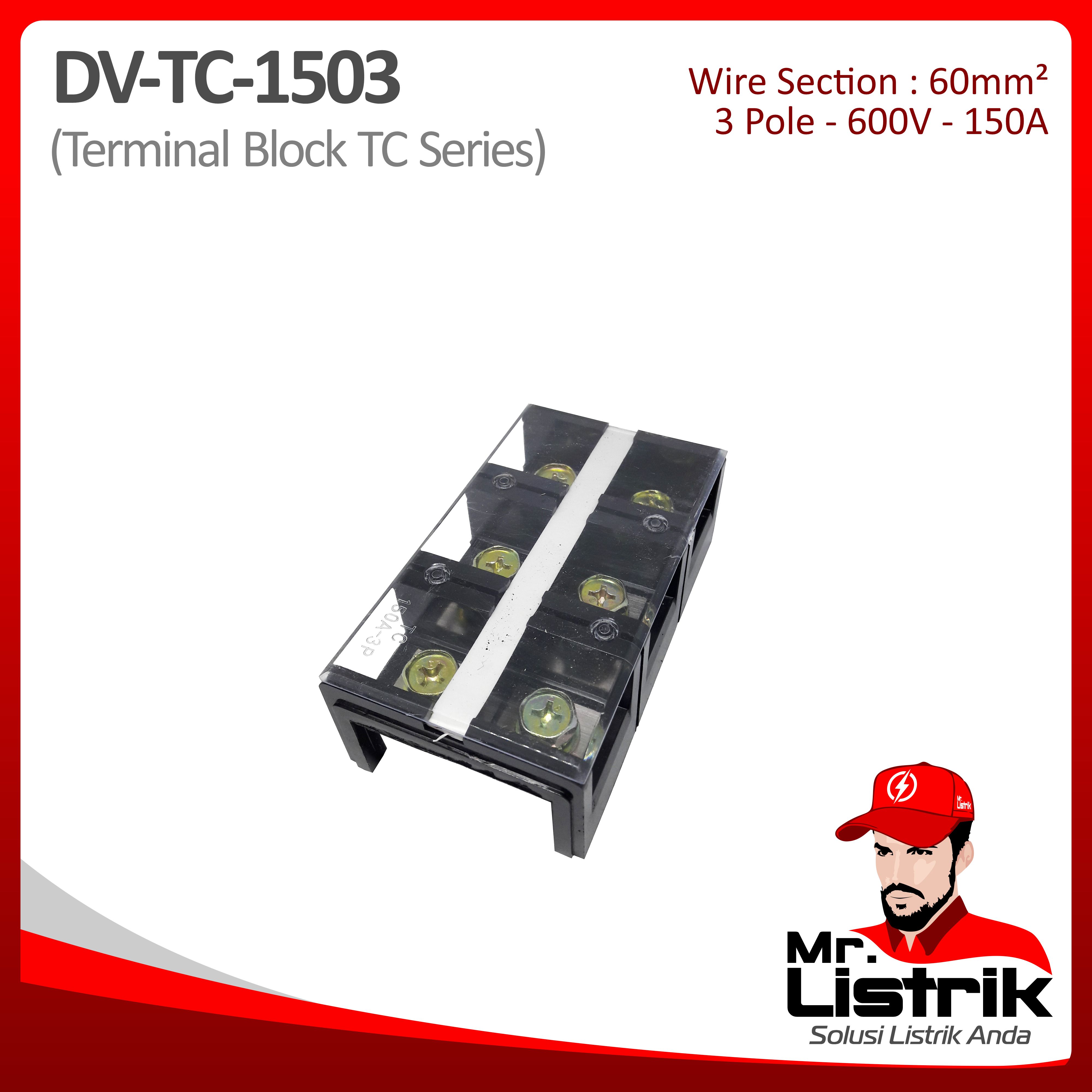 Terminal Block TC Series 3P 150A DV TC-1503