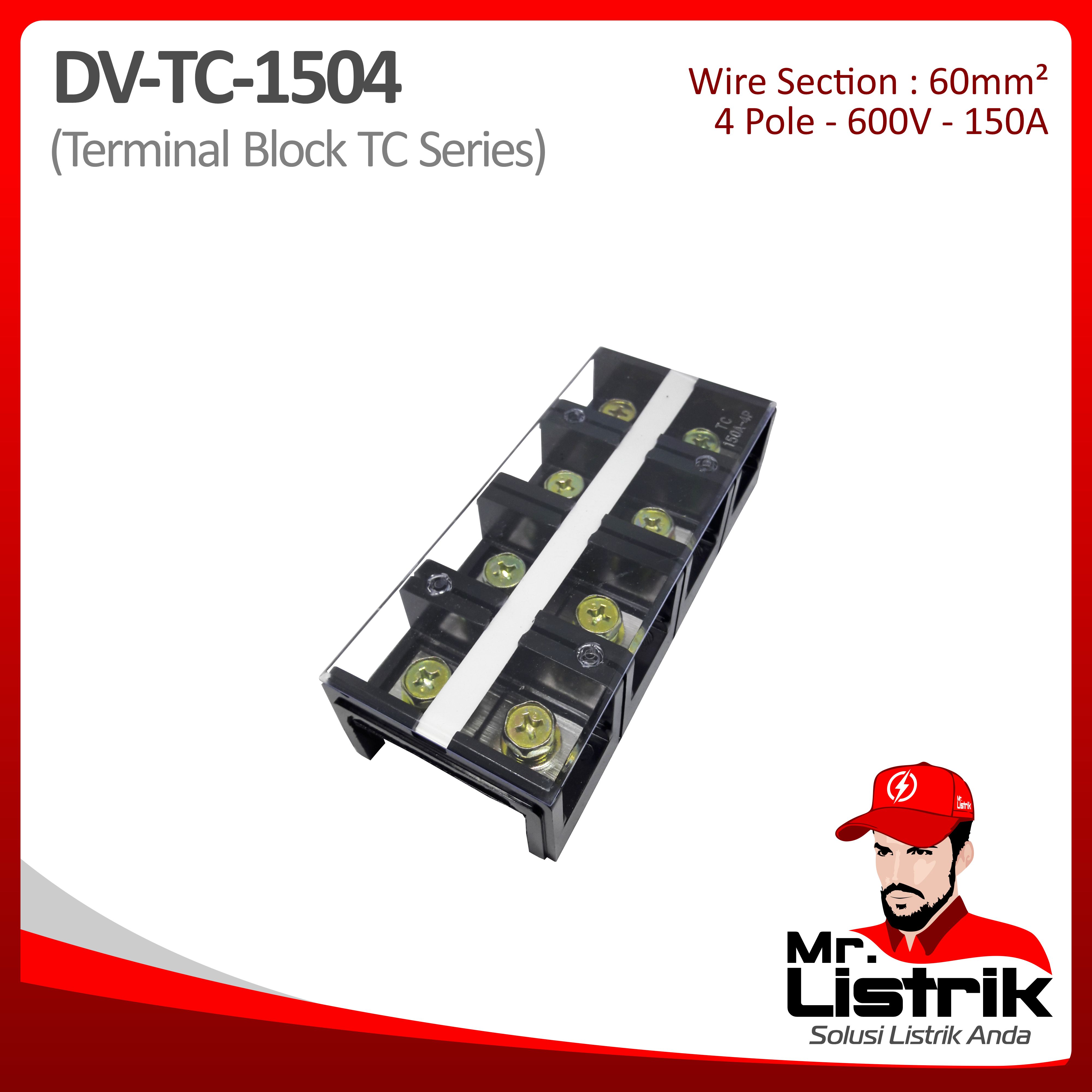 Terminal Block TC Series 4P 150A DV TC-1504