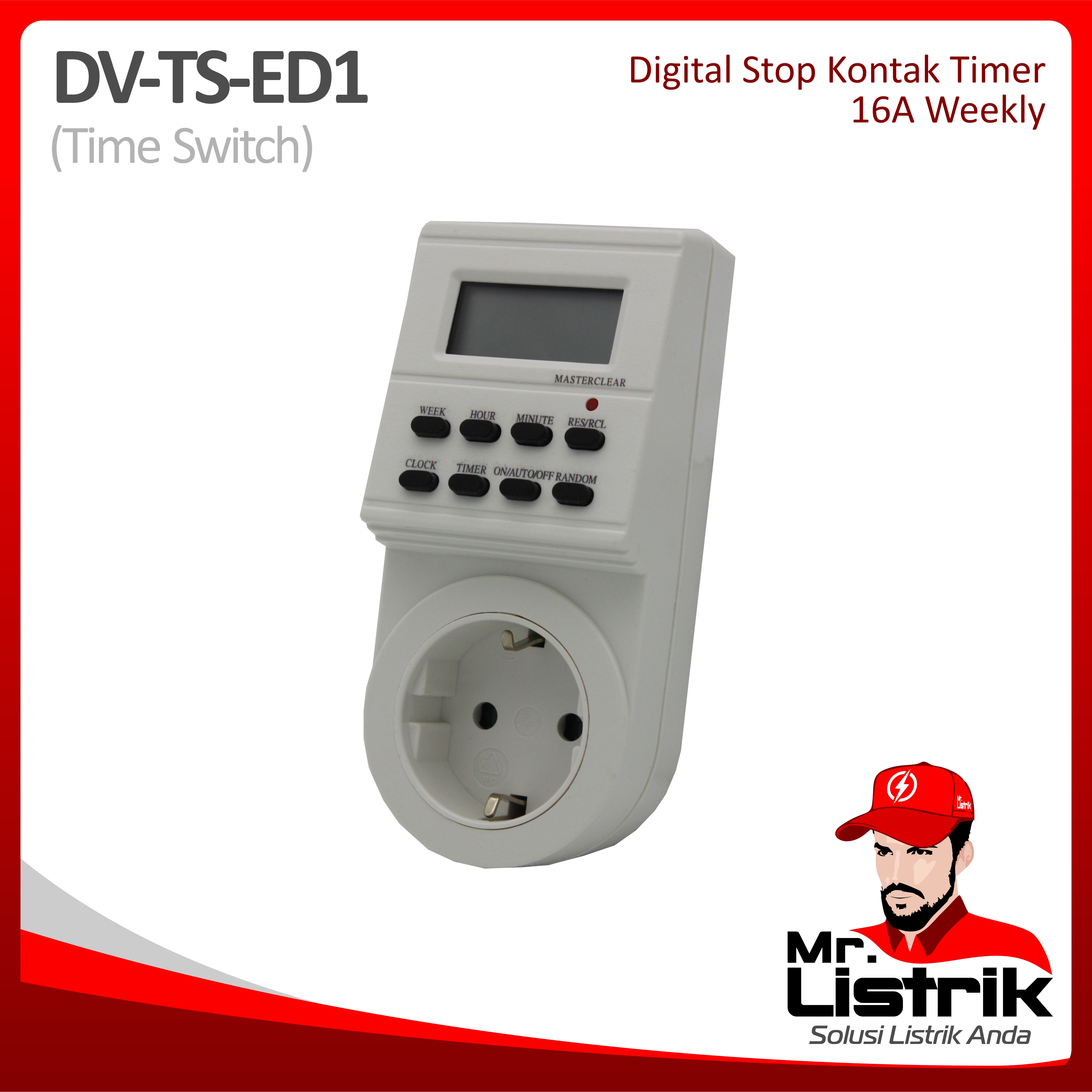 Digital Stop Kontak Timer TS-ED1