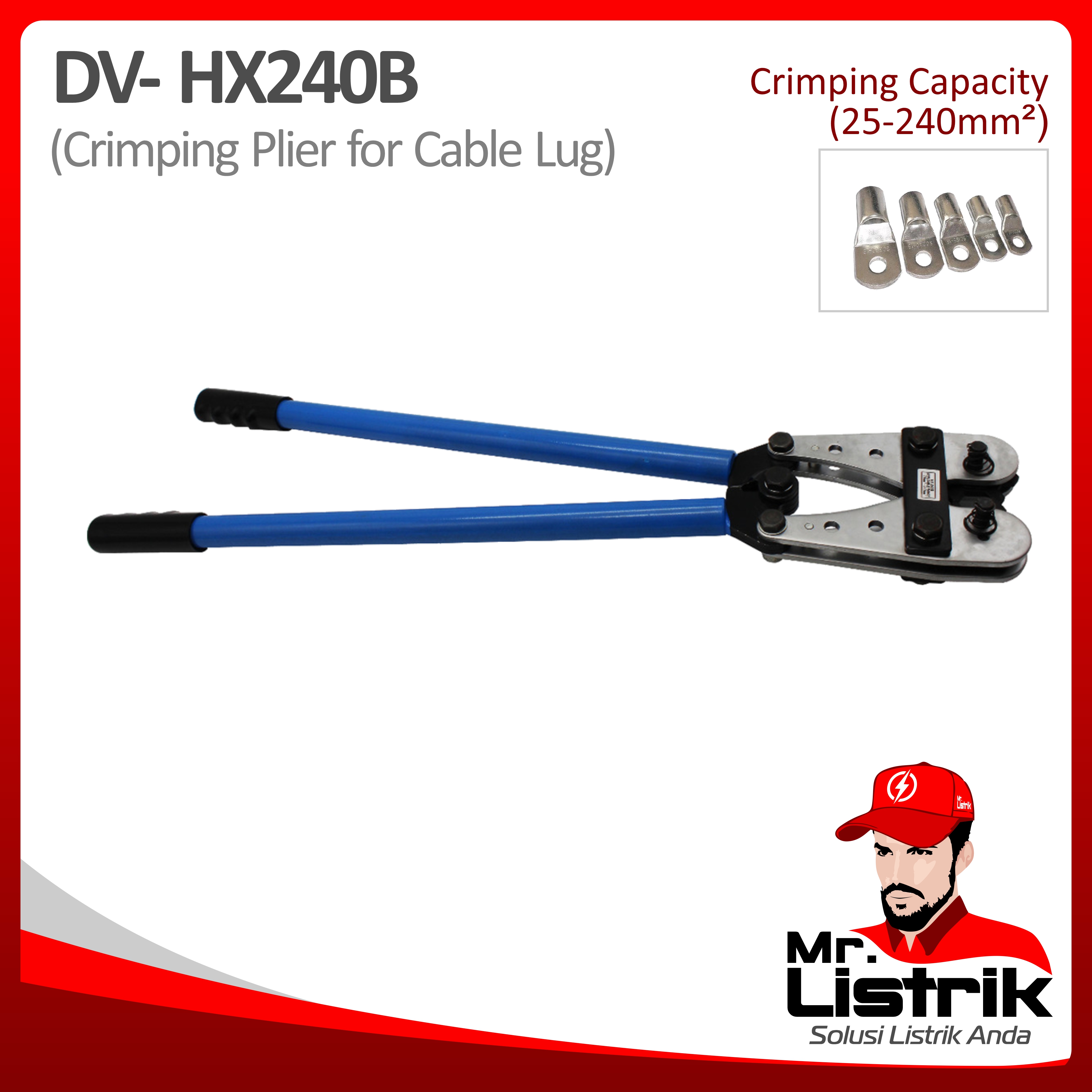 Crimping Tool For Skun 25-240mm DV HX-240B