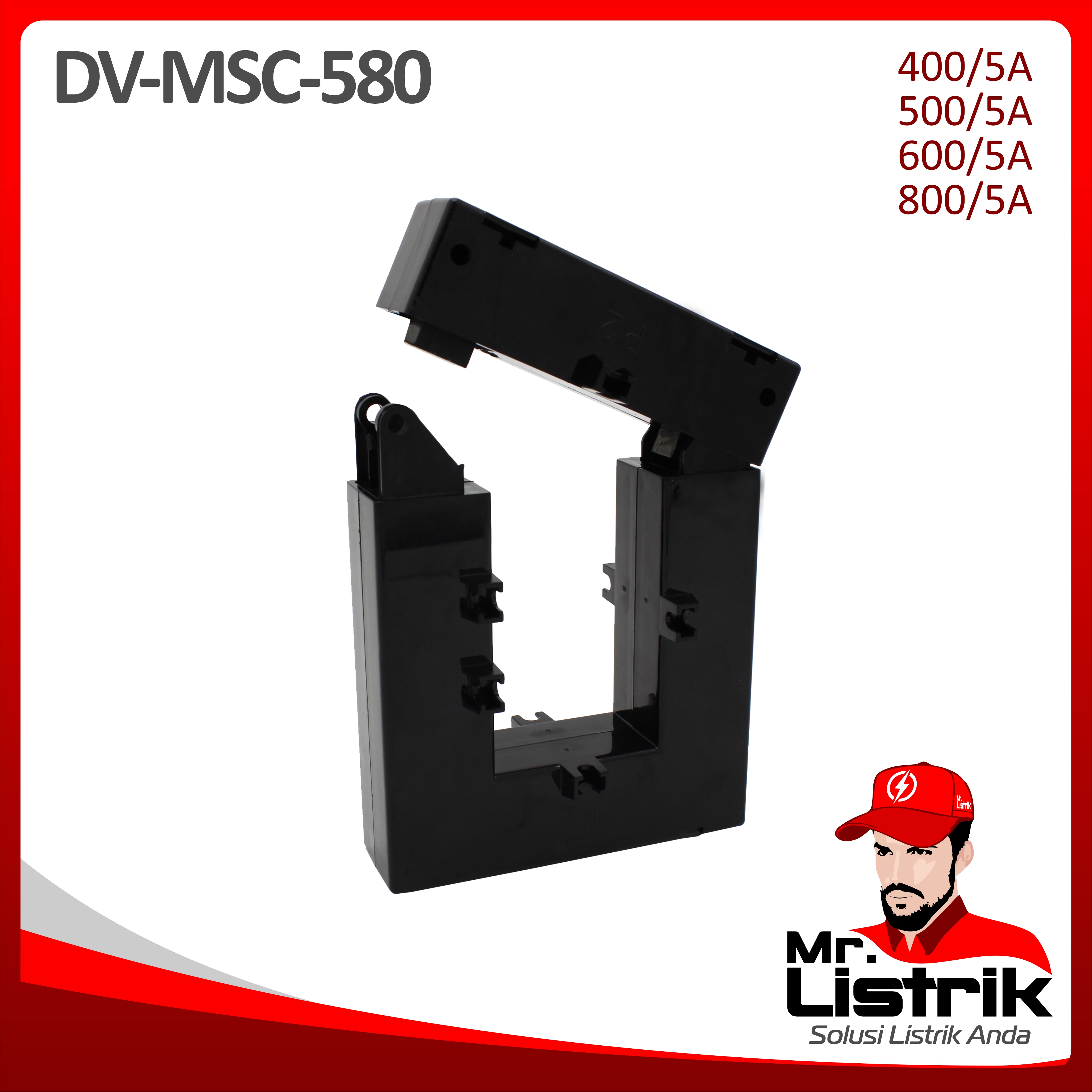 Current Transformer DV Split Core MSC-580 800/5A