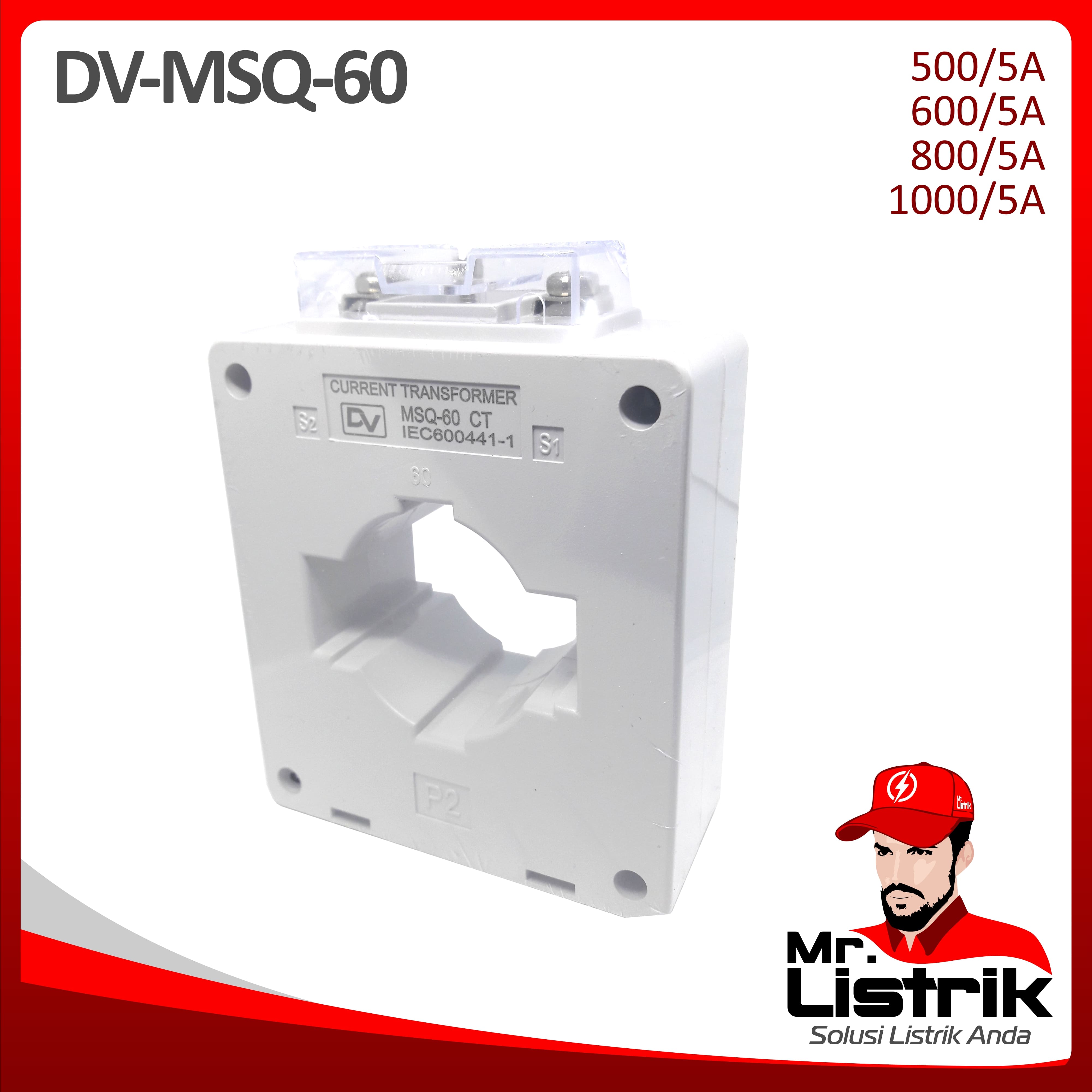 Current Transformer DV Fixed Type MSQ-60 500/5A