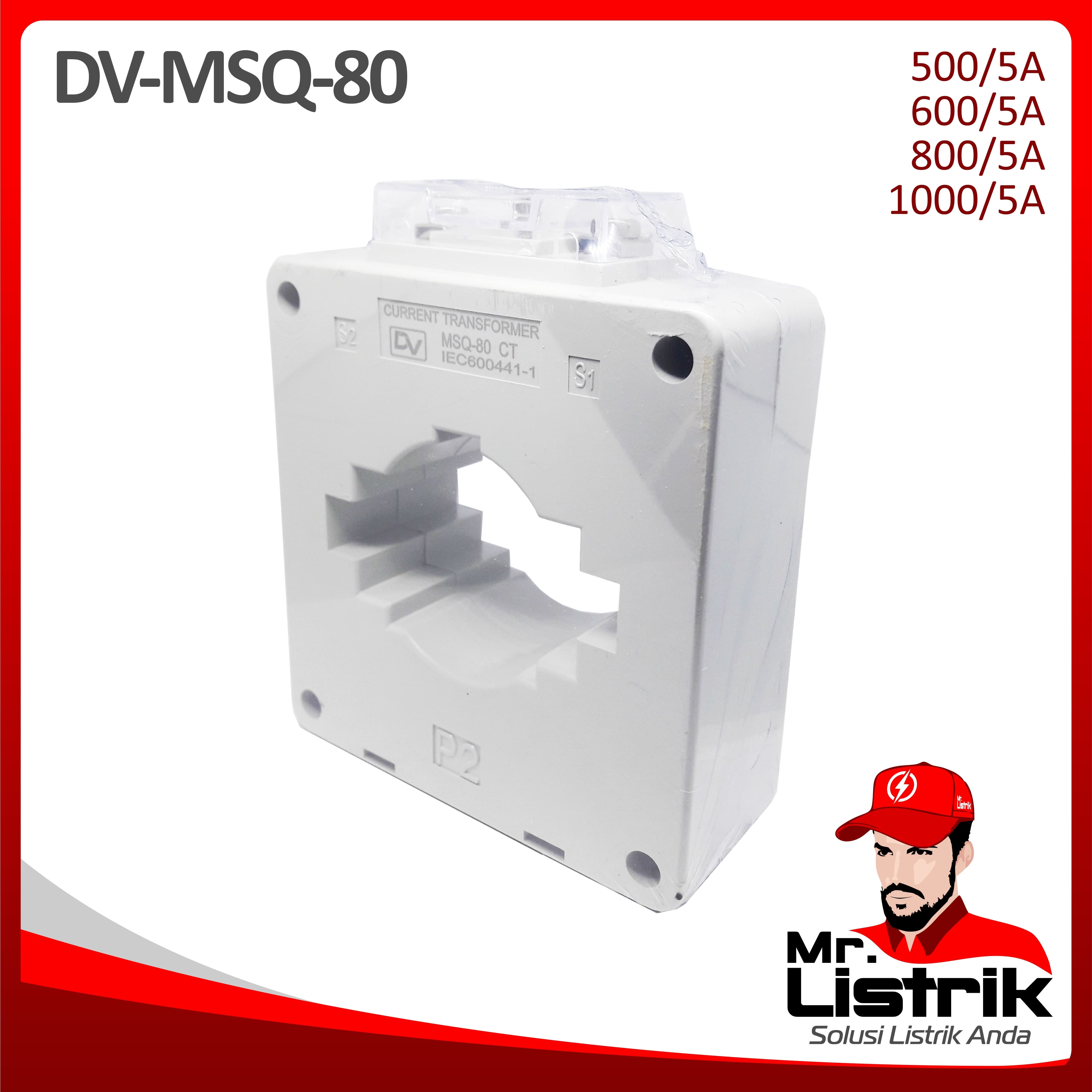 Current Transformer DV Fixed Type MSQ-80 800/5A