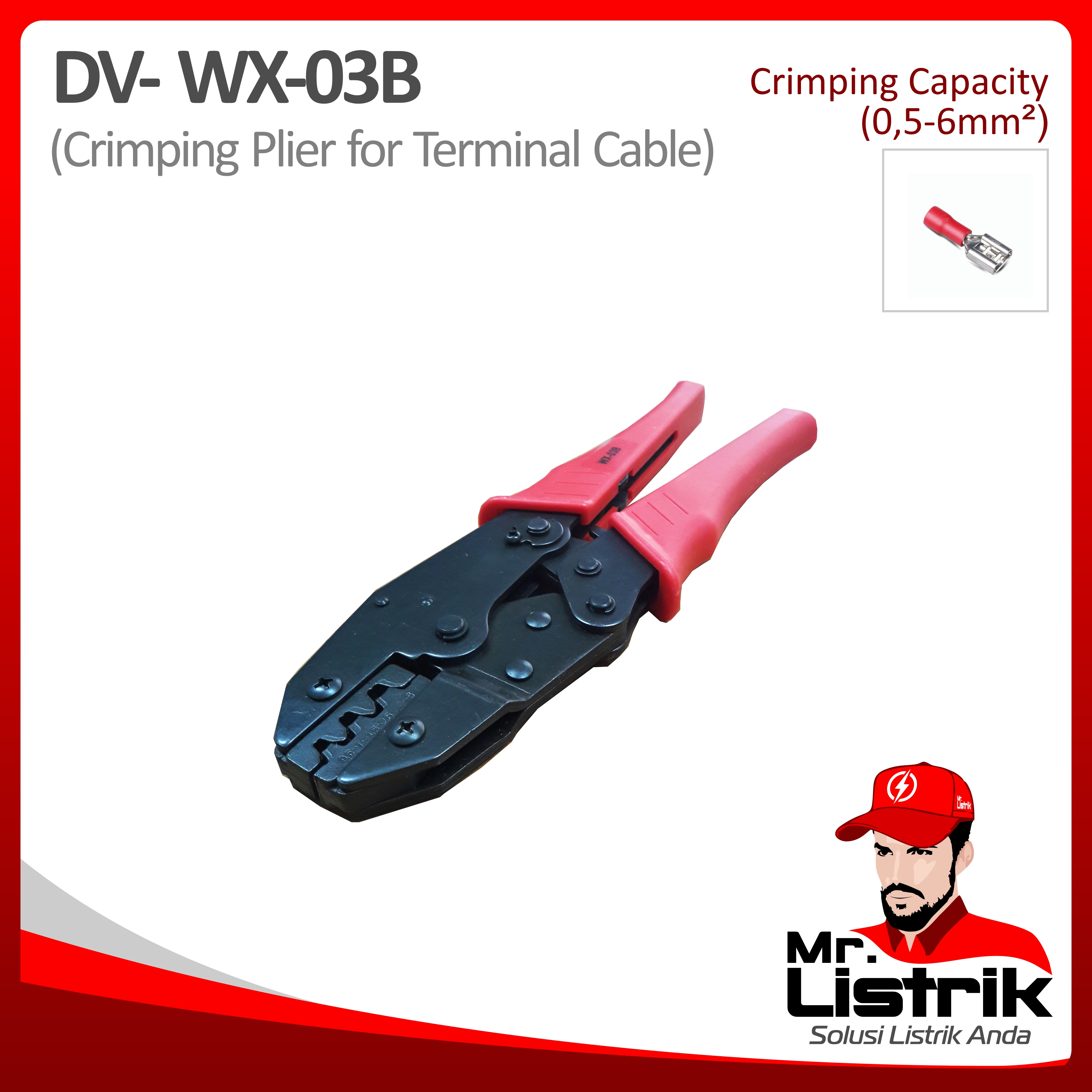 Crimping Tool For Skun 0.5-6mm DV WX-03B