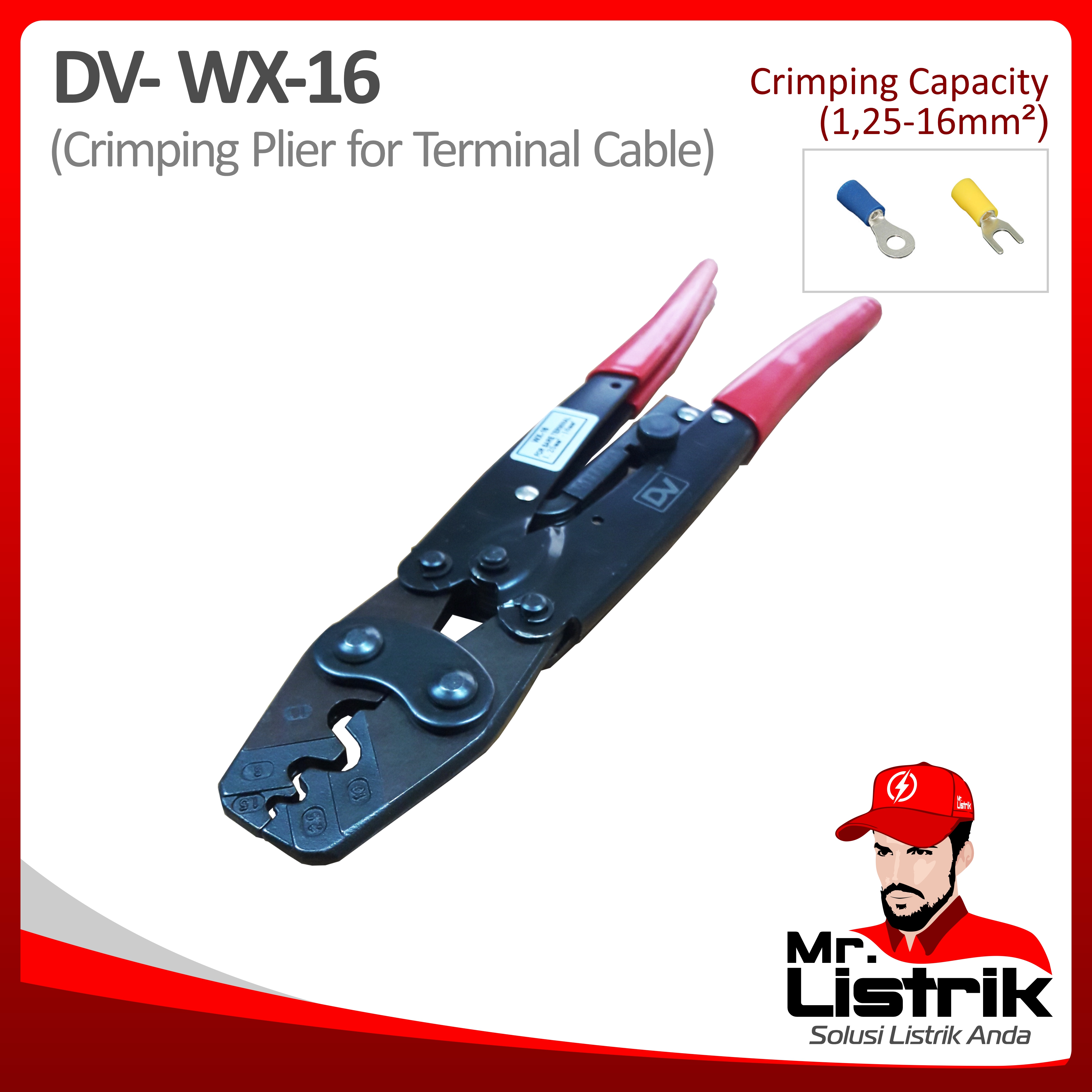 Crimping Tool For Skun 1.25-16mm DV WX-16